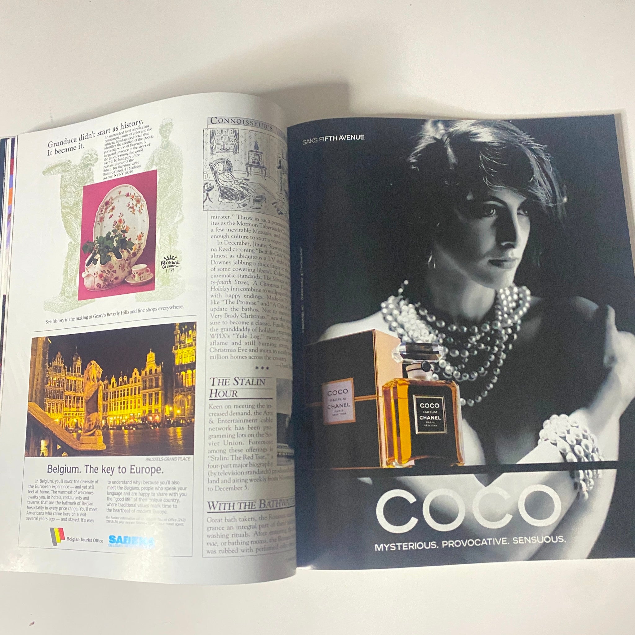 Connoisseur Magazine December 1988 Designer Isabel Canovas No Label VG