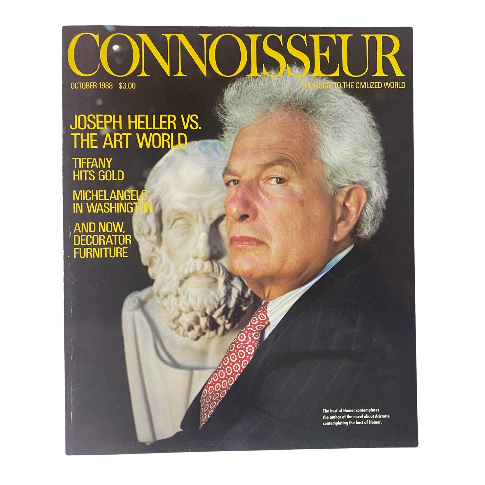 Connoisseur Magazine October 1988 Joseph Heller vs The Art World No Label VG