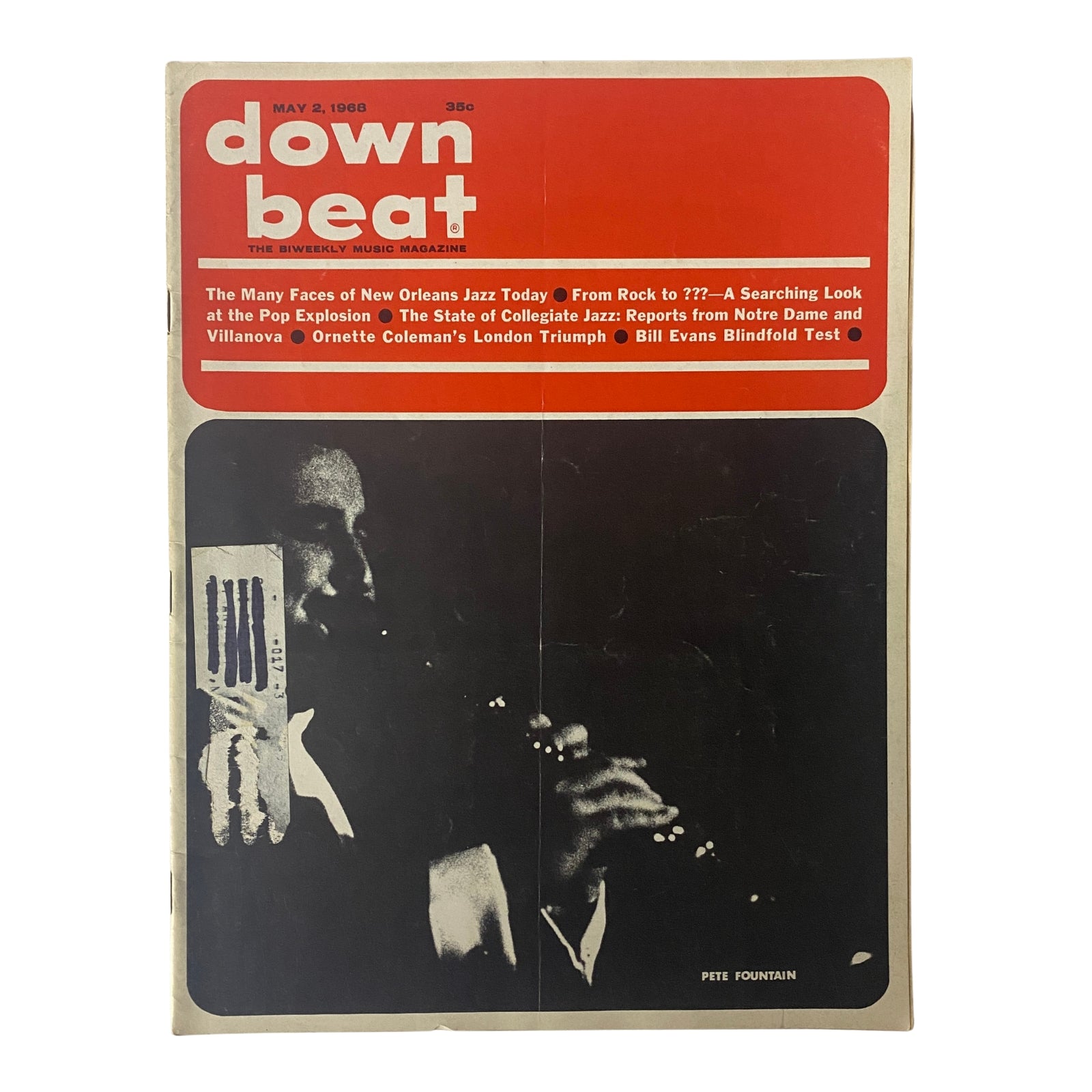 Down Beat Magazine May 2, 1968 Vol 35 No. 9 Pete Fountain Cover