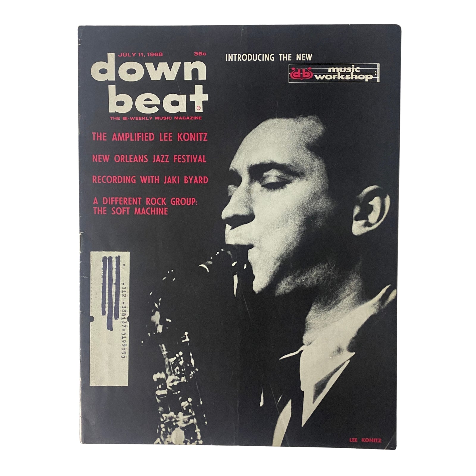 Down Beat Magazine July 11, 1968 The Amplified Lee Konitz