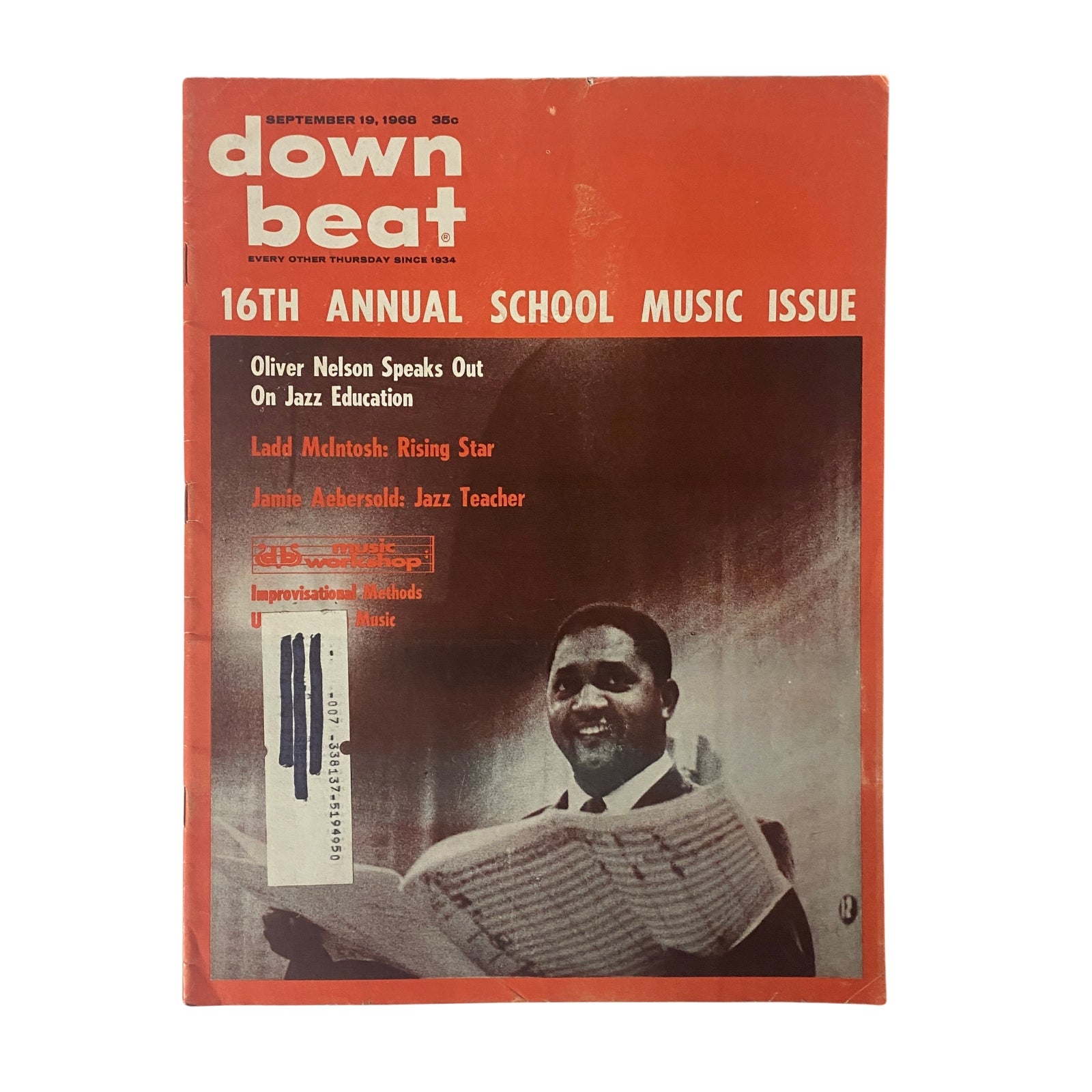 Down Beat Magazine September 19, 1968 Oliver Nelson on Jazz Education