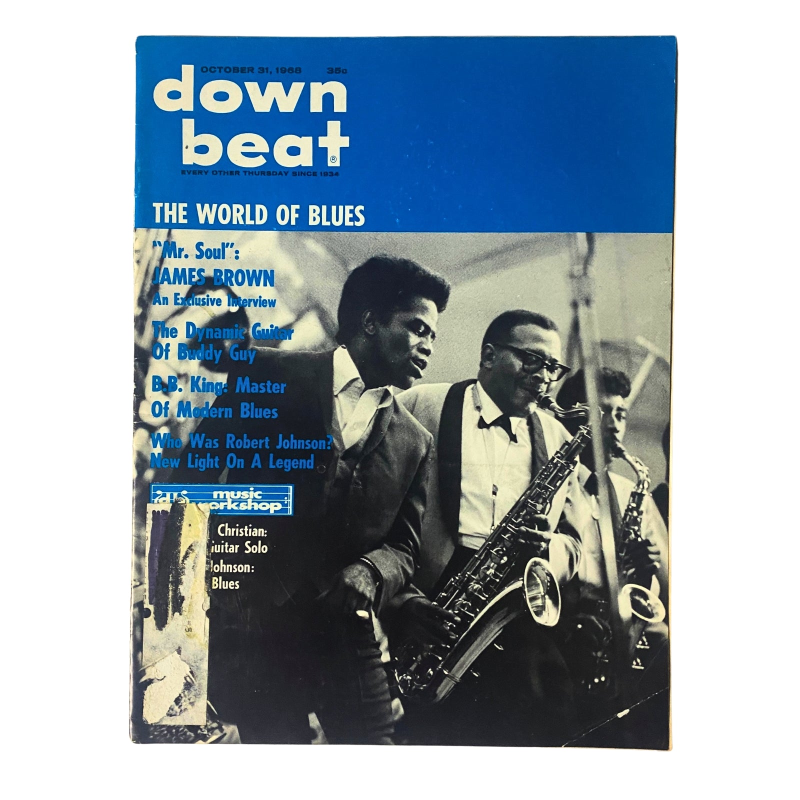 Down Beat Magazine October 31, 1968 James Brown, Buddy Guy and B.B. King