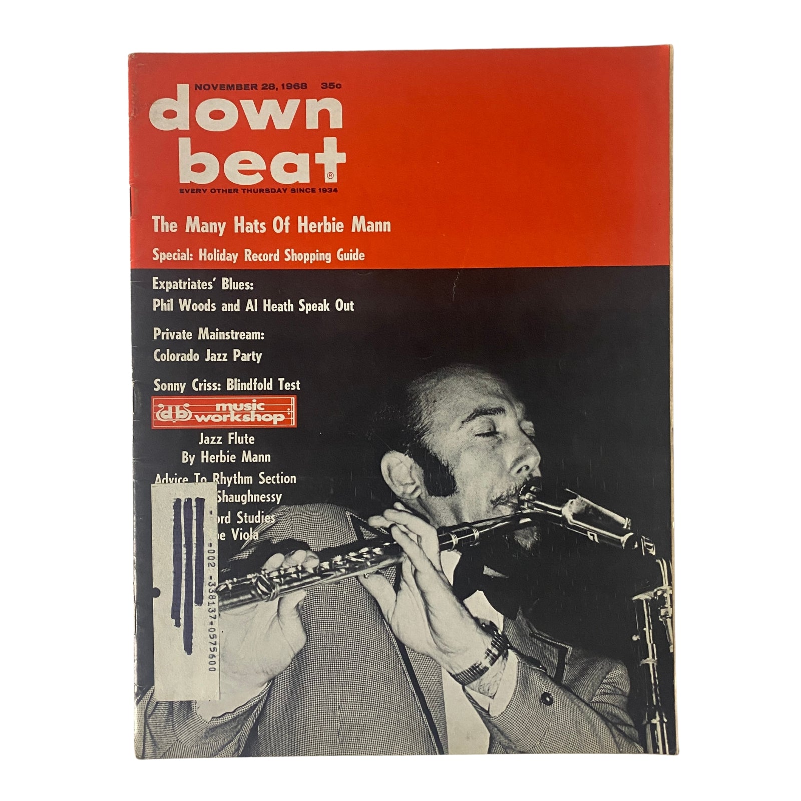 Down Beat Magazine November 28, 1968 The Many Hats of Herbie Mann