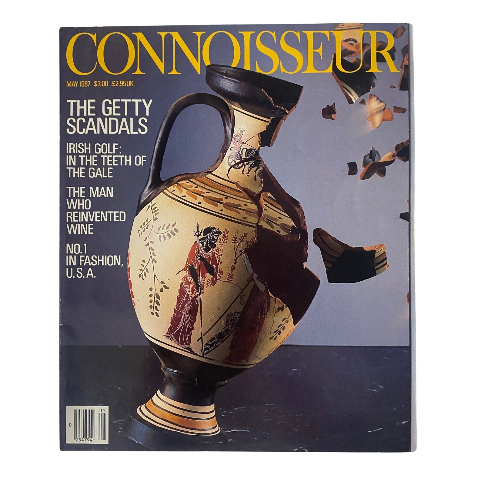Connoisseur Magazine May 1987 The Getty Scandals No Label VG