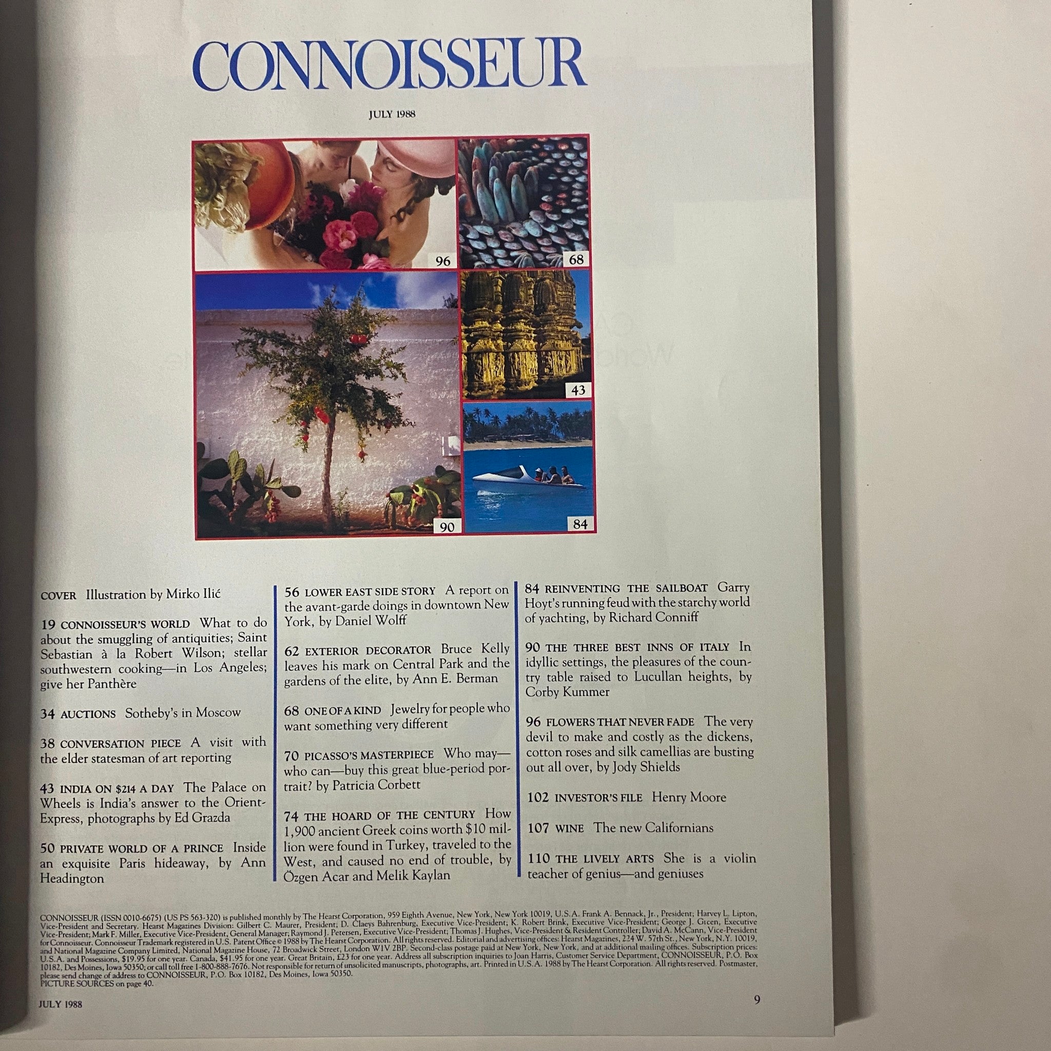 Connoisseur Magazine July 1988 Drawing of an Athenian Decadrachm No Label VG