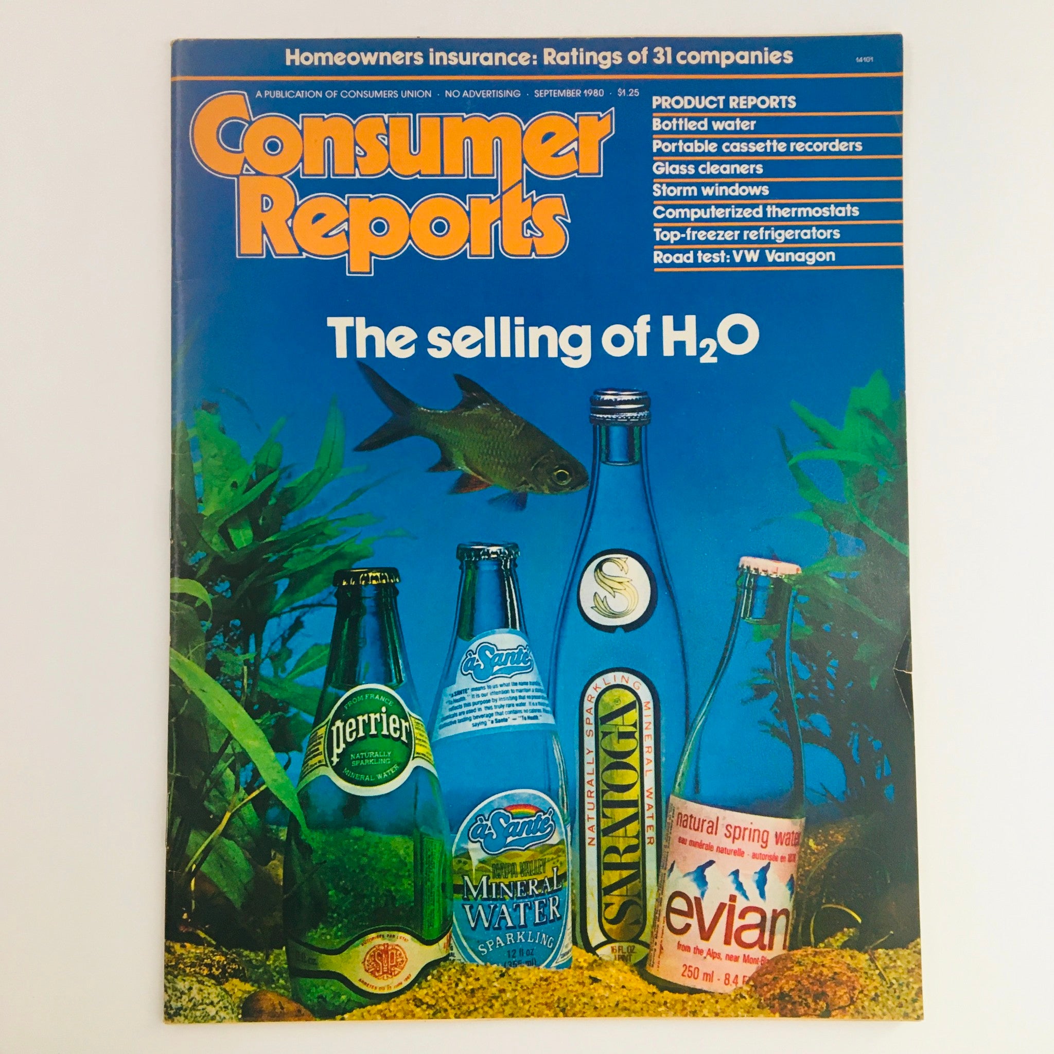 Consumer Reports Magazine September 1980 Selling of H2O & Homeowner's Insurance