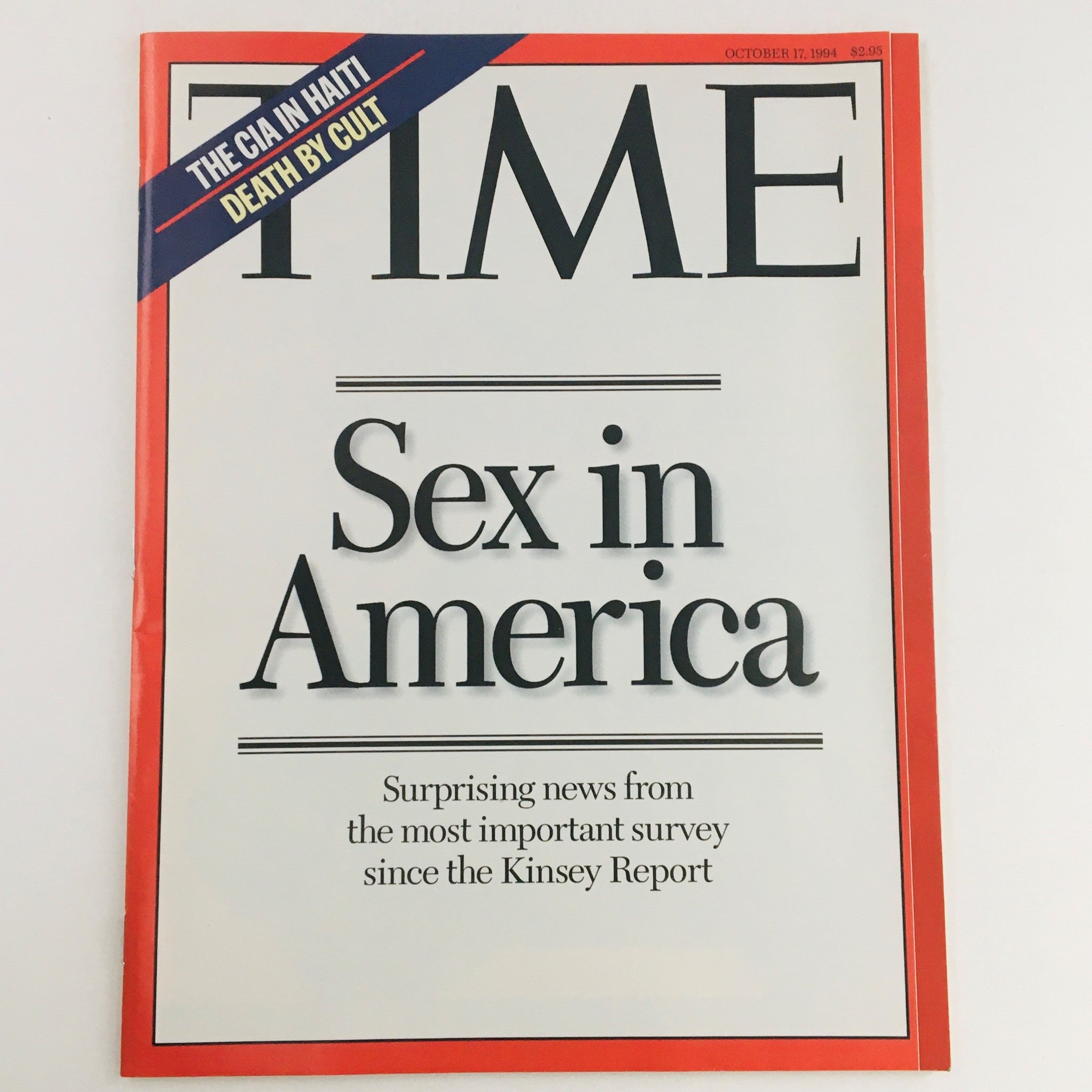 Time Magazine October 17 1994 Death By Cult & Sex in America Report, No Label