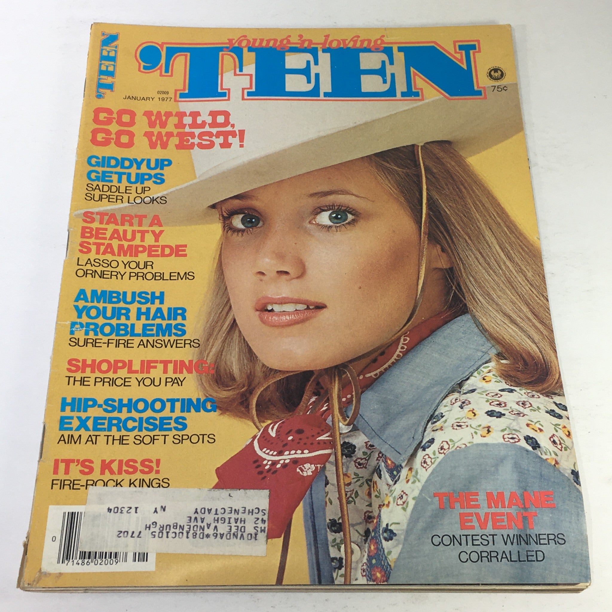 VTG Teen Magazine: January 1977 - Fashion Beauty Rock Cover