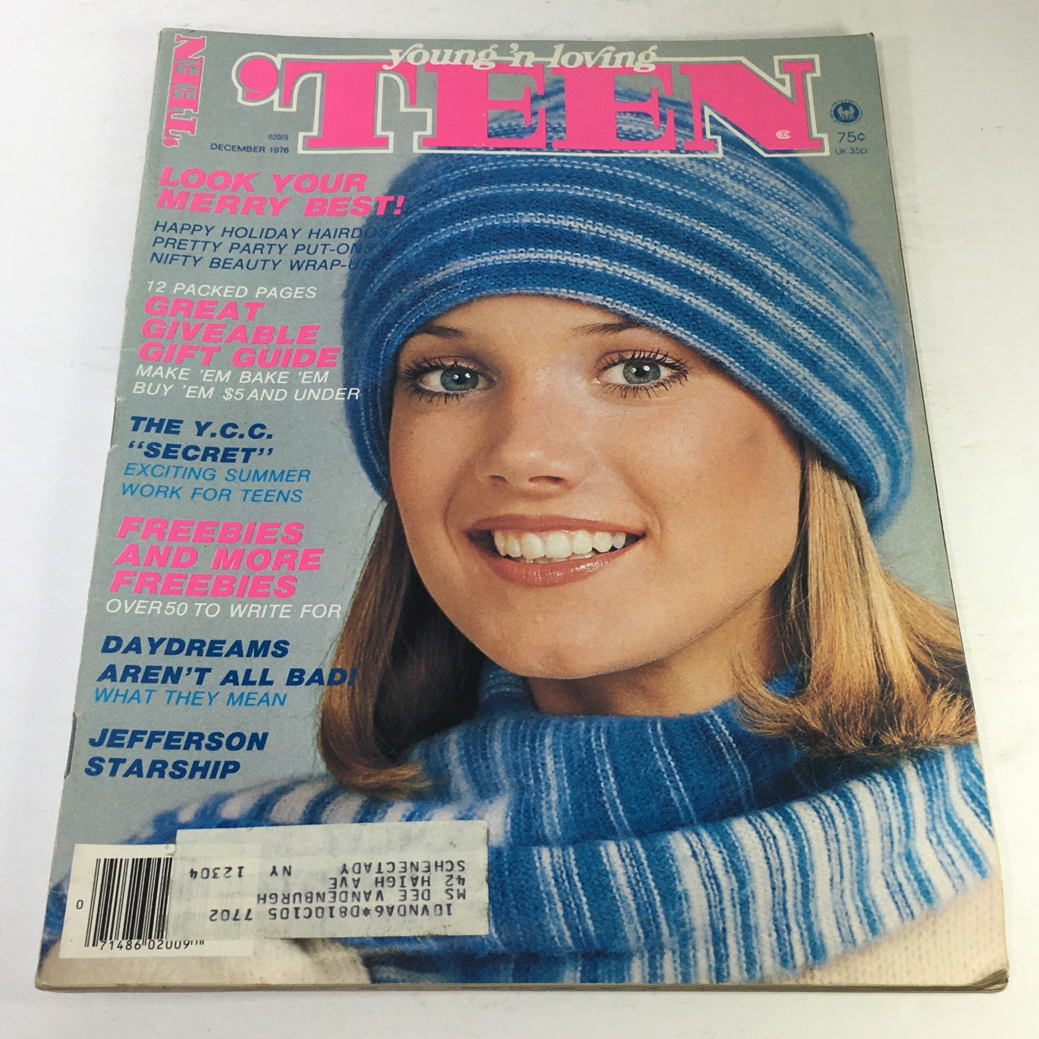 VTG Teen Magazine: December 1976 - Young N' Living Fashion Beauty Cover