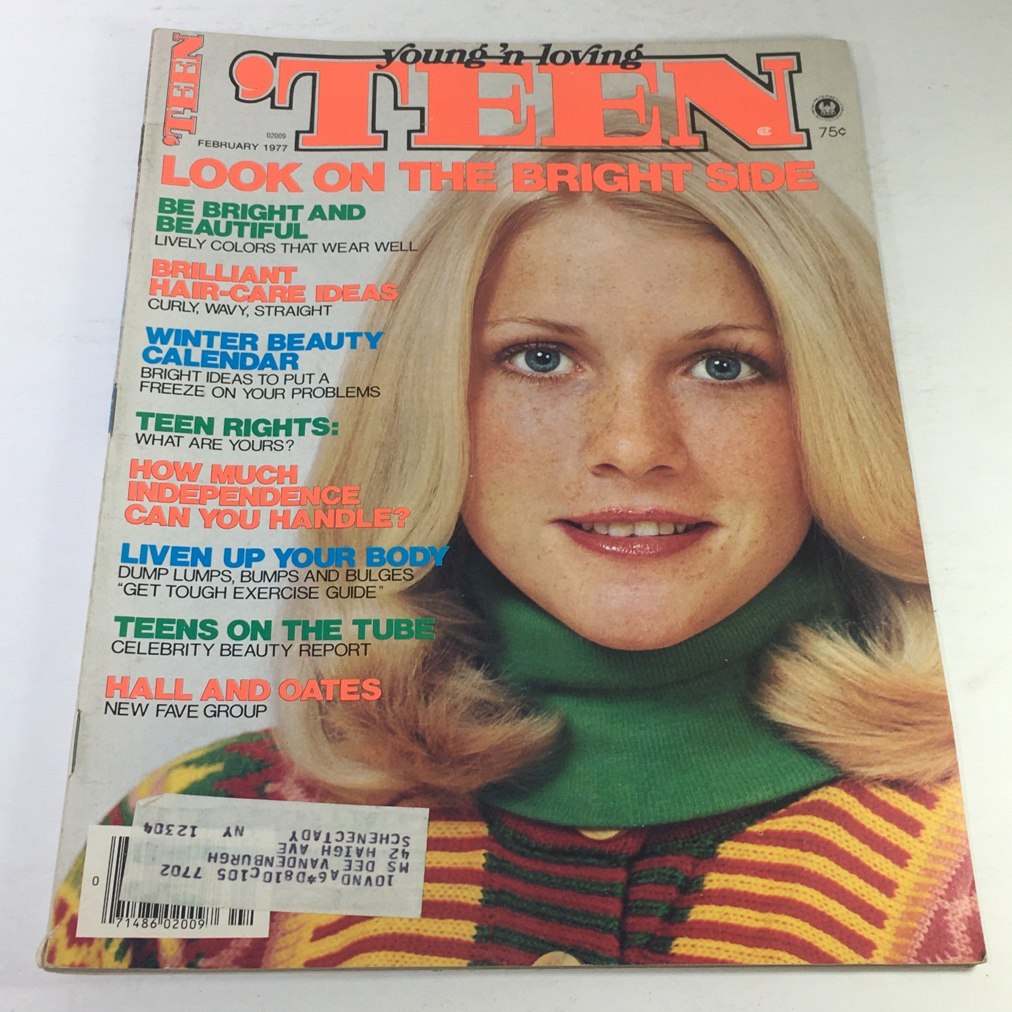 VTG Teen Magazine: February 1977 - On The Tube ML GD Cover