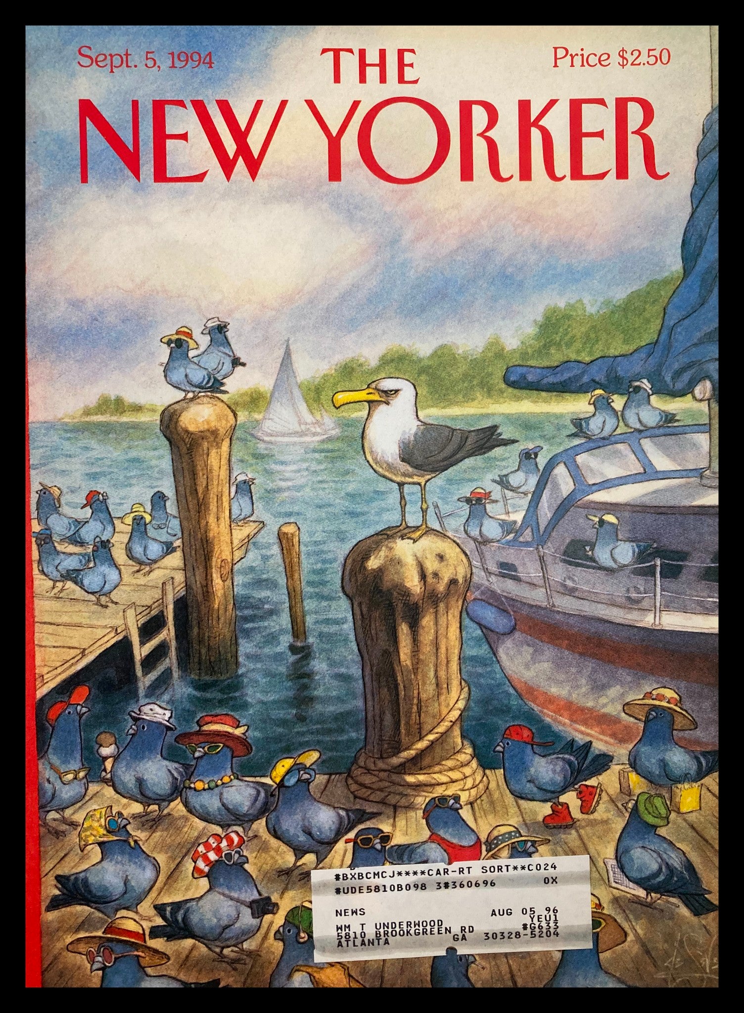 COVER ONLY The New Yorker September 5 1994 Labor Day by Peter de Seve