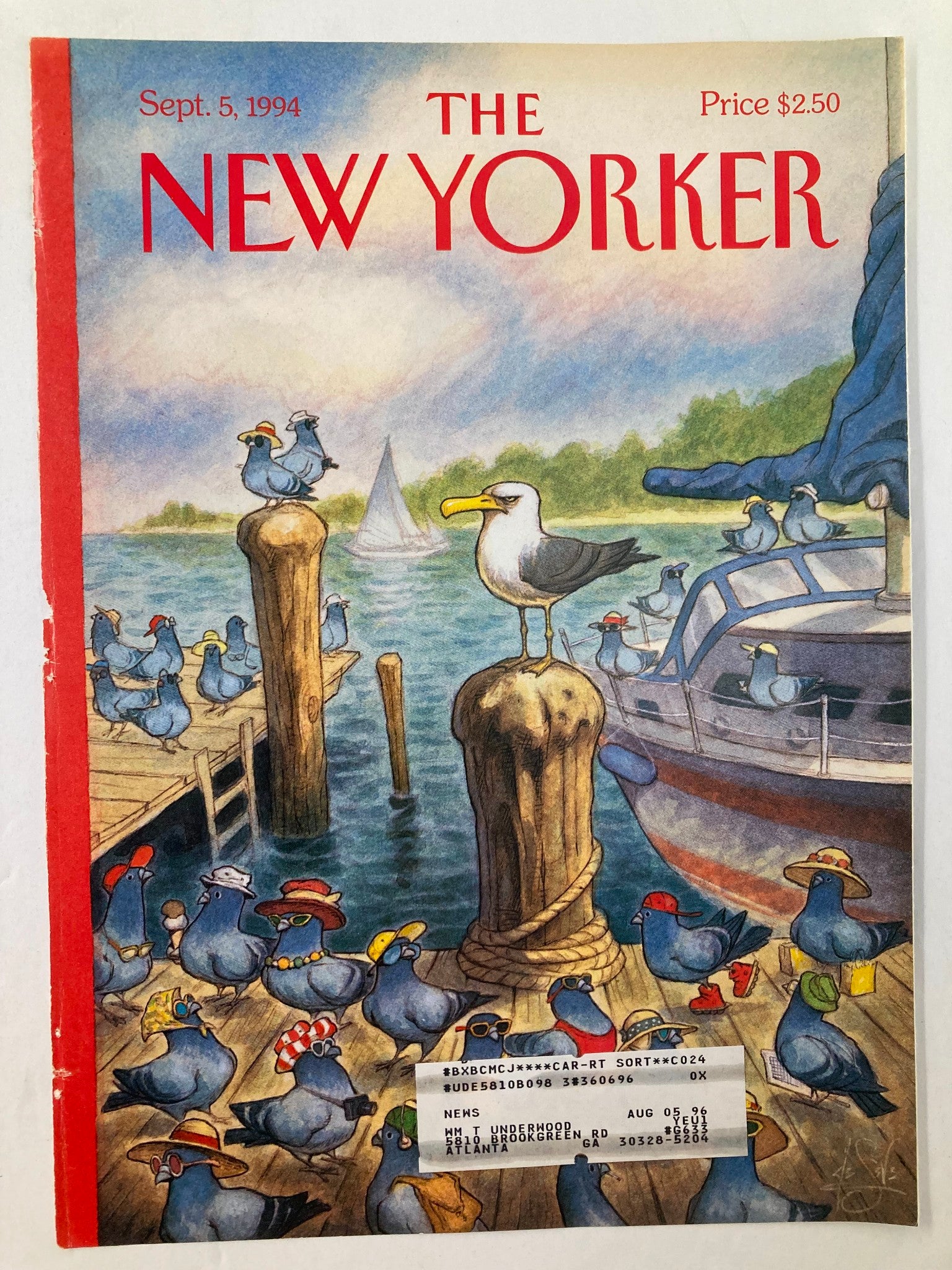 COVER ONLY The New Yorker September 5 1994 Labor Day by Peter de Seve