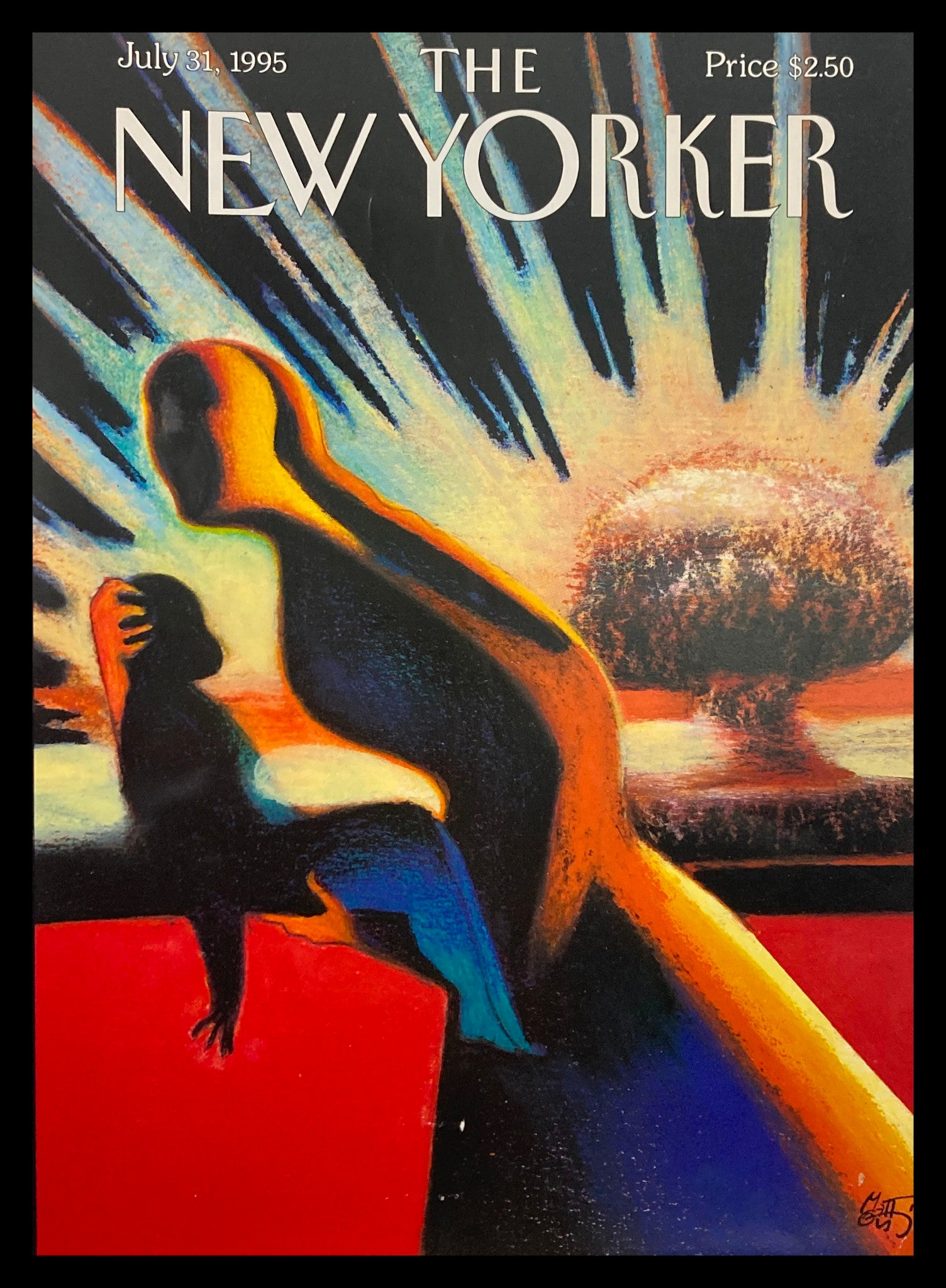 COVER ONLY The New Yorker July 31 1995 A Nuclear Blast by Lorenzo Mattotti