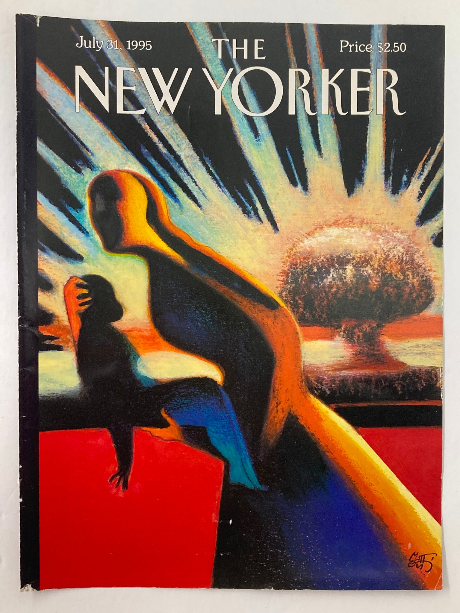 COVER ONLY The New Yorker July 31 1995 A Nuclear Blast by Lorenzo Mattotti