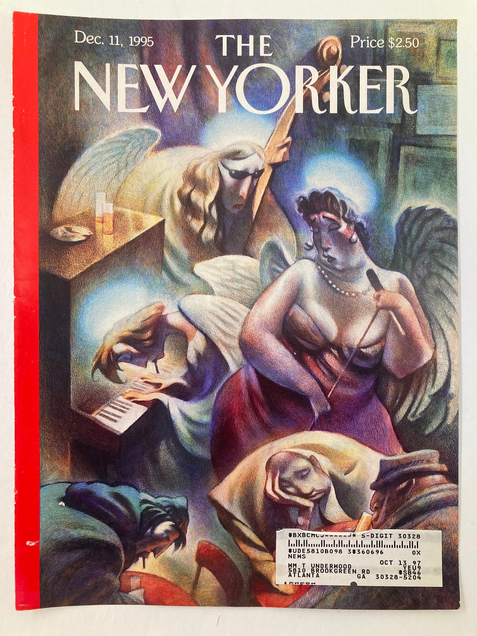 COVER ONLY The New Yorker December 11 1995 Heavenly Blues by Carter Goodrich