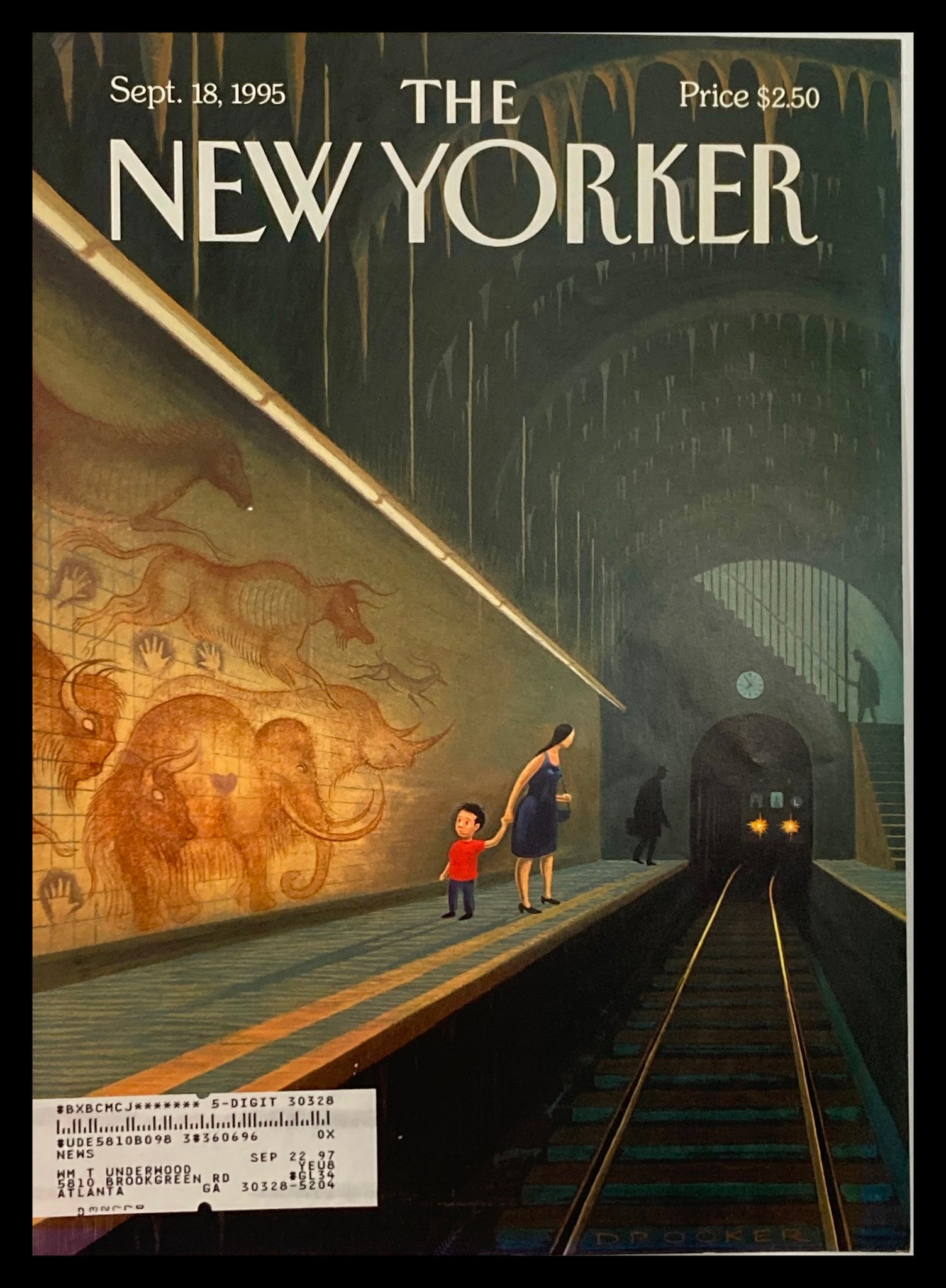 COVER ONLY The New Yorker September 18 1995 At the End of the Tunnel by Drooker