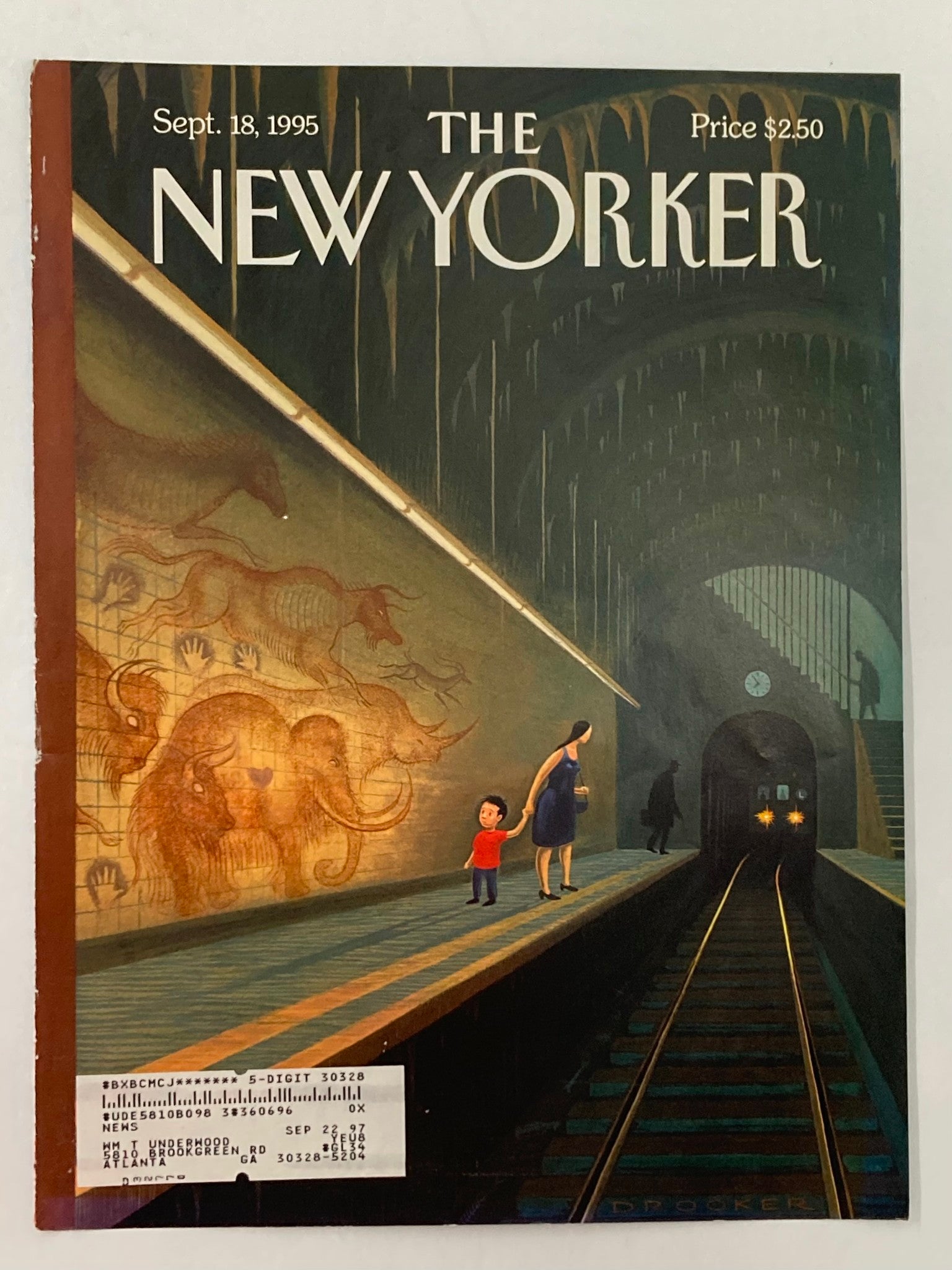 COVER ONLY The New Yorker September 18 1995 At the End of the Tunnel by Drooker