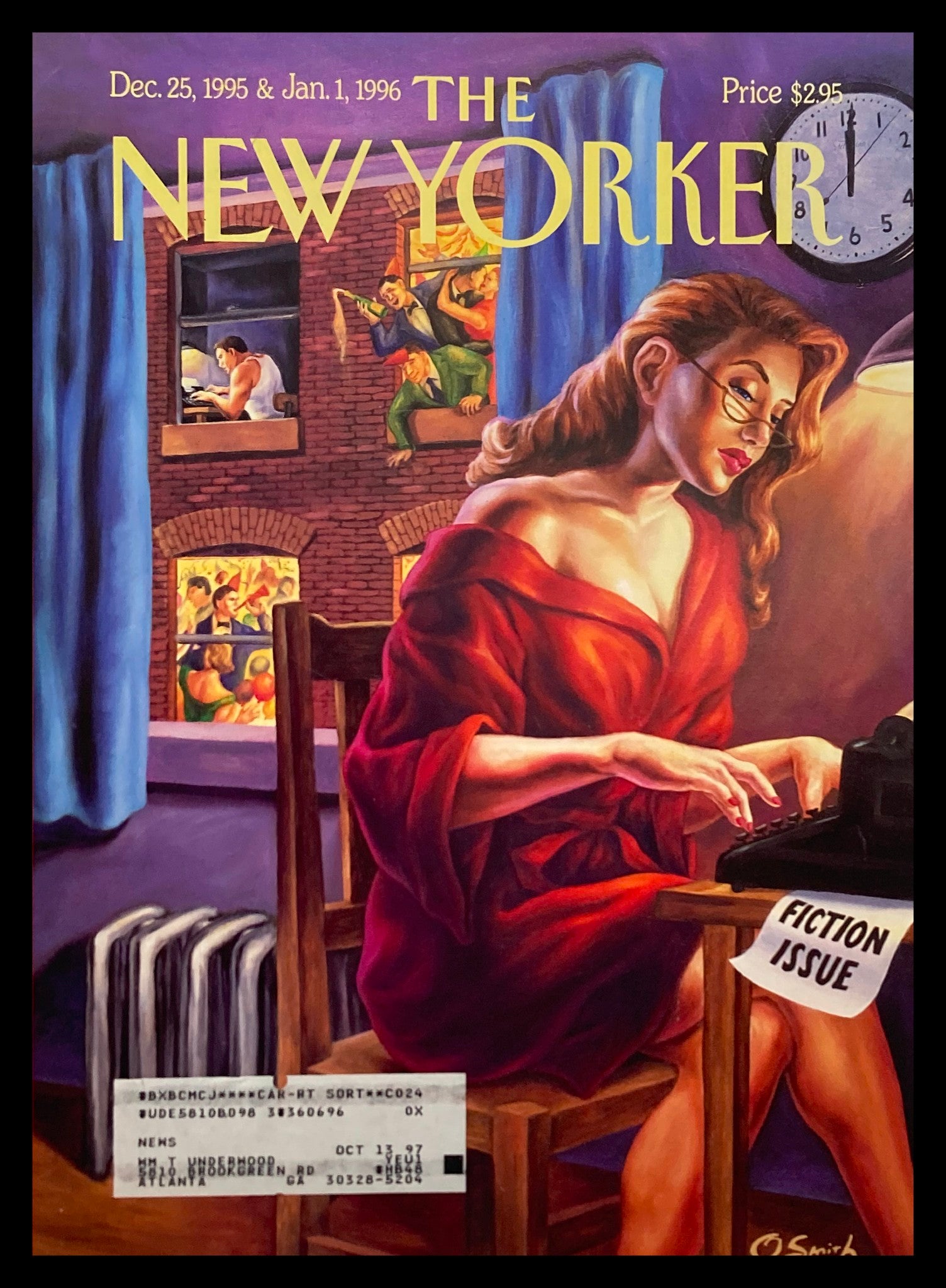 COVER ONLY The New Yorker December 25 1995 The Writing Life by Owen Smith