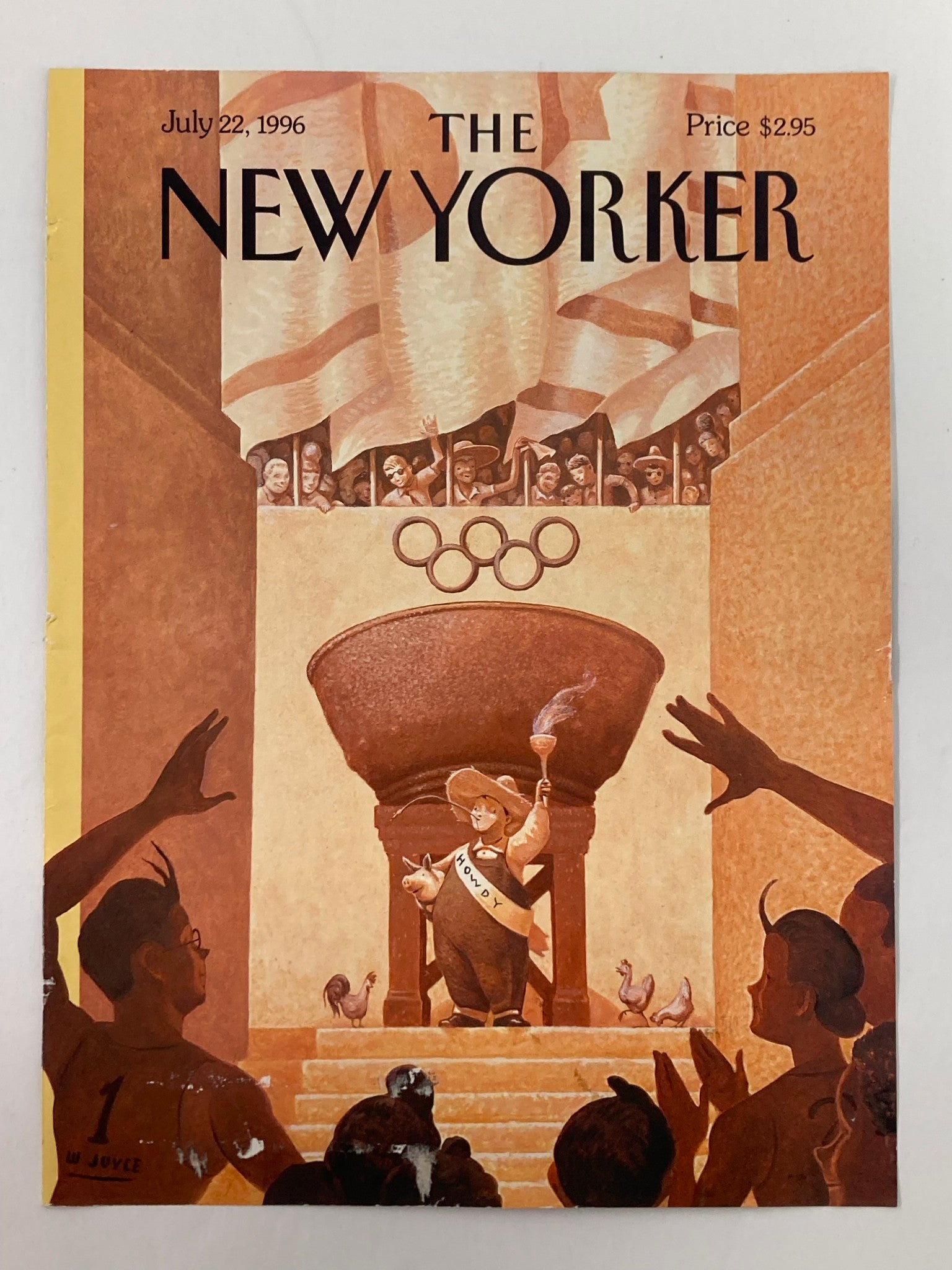 COVER ONLY The New Yorker July 22 1996 Too Busy City by William Joyce