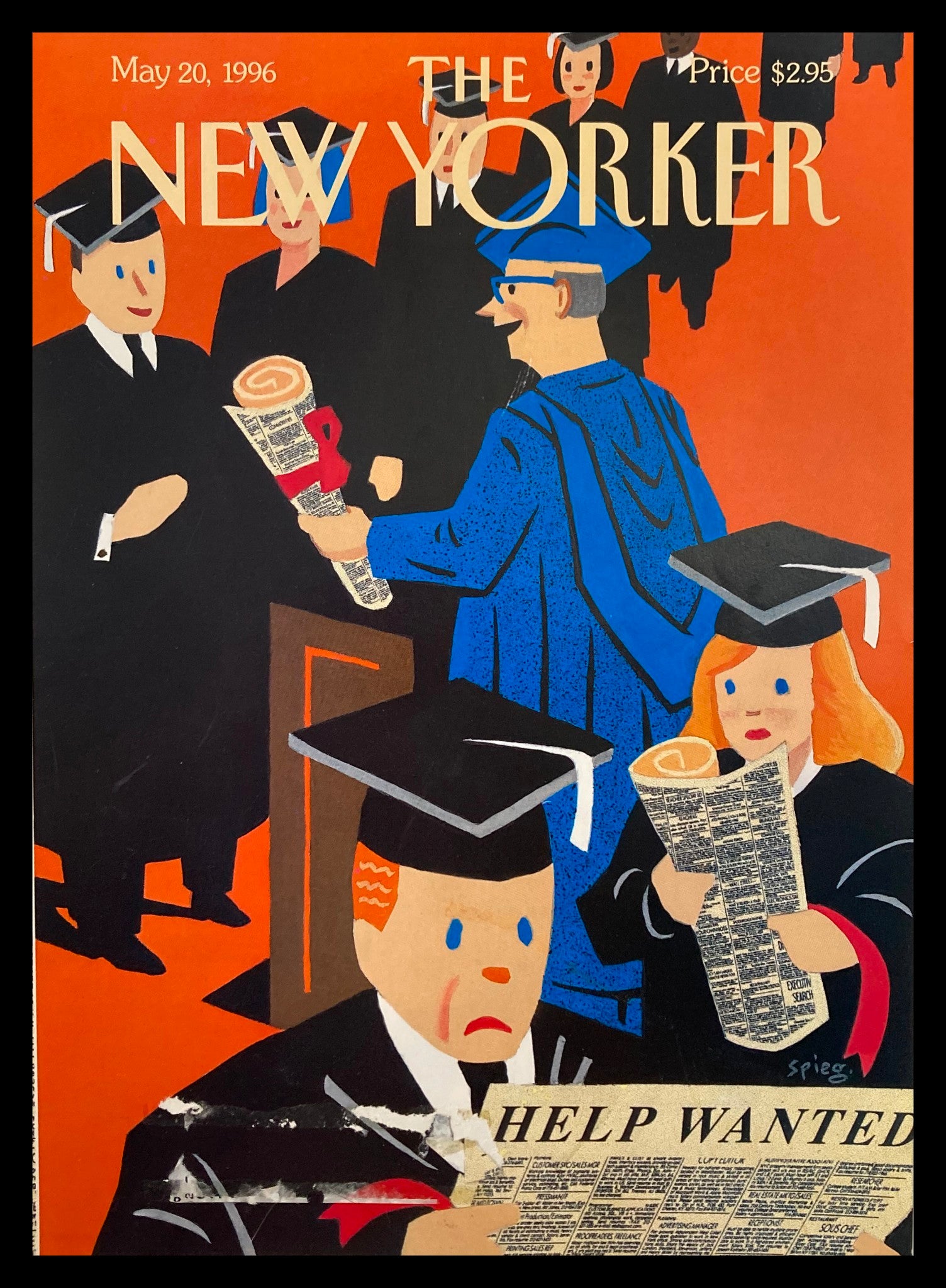 COVER ONLY The New Yorker May 20 1996 Classifieds of 1996 by Art Spiegelman