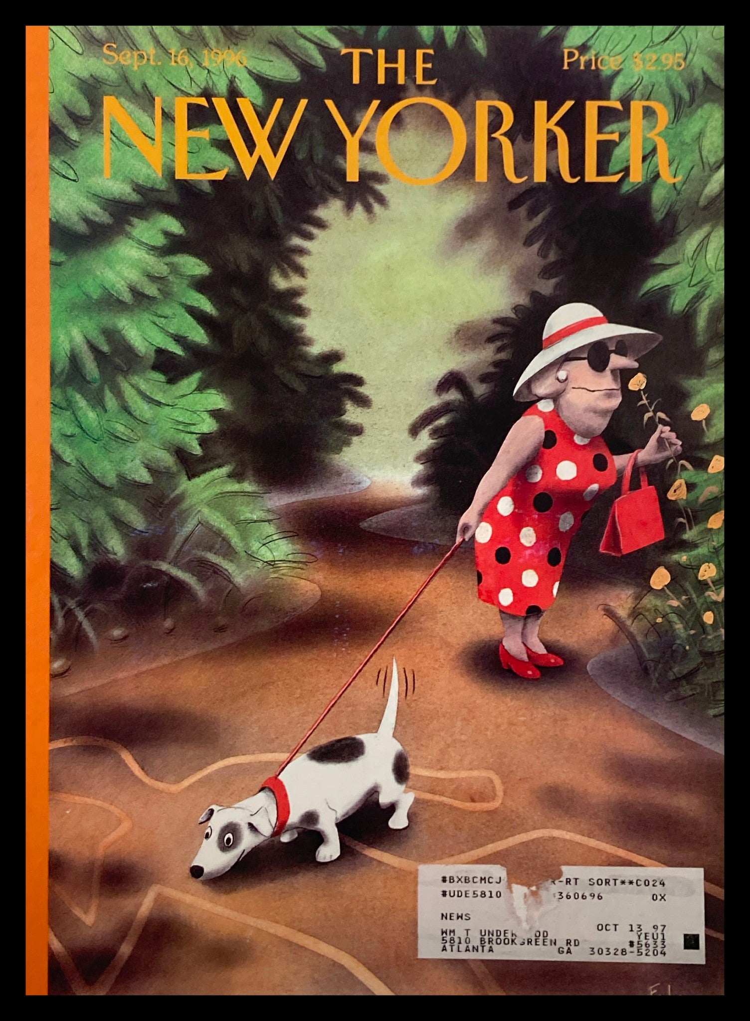 COVER ONLY The New Yorker September 16 1996 Something in the Air by Ian Falconer