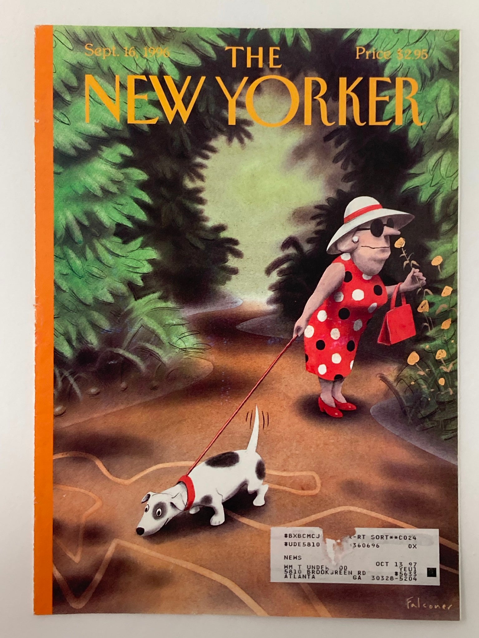 COVER ONLY The New Yorker September 16 1996 Something in the Air by Ian Falconer