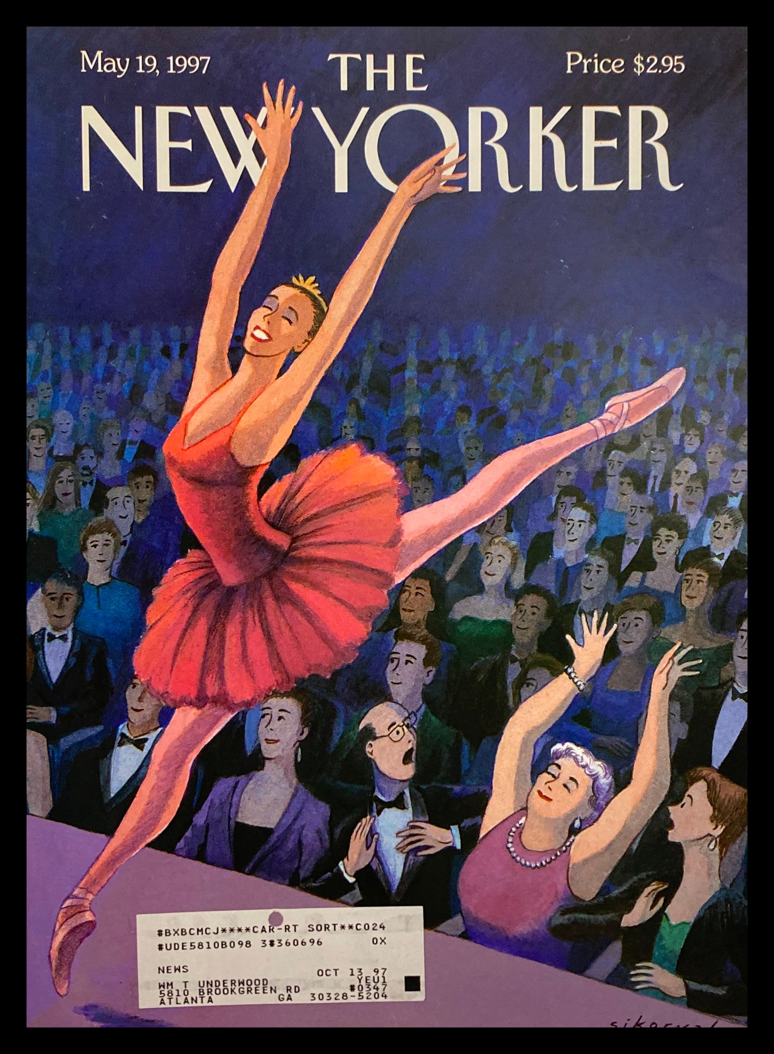 COVER ONLY The New Yorker May 19 1997 The Fan by Robert Sikoryak