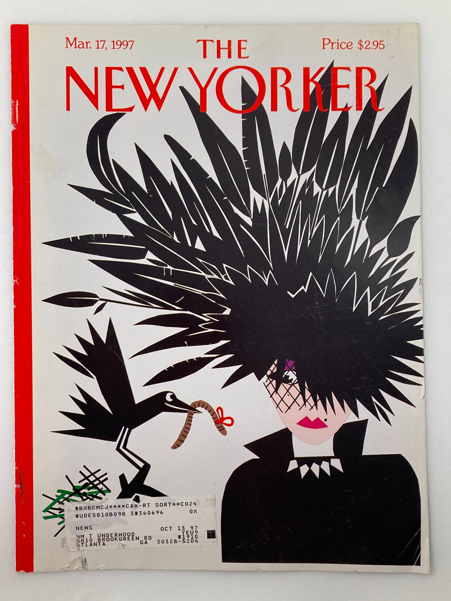 COVER ONLY The New Yorker March 17 1997 Cheep Chic by Michael Roberts