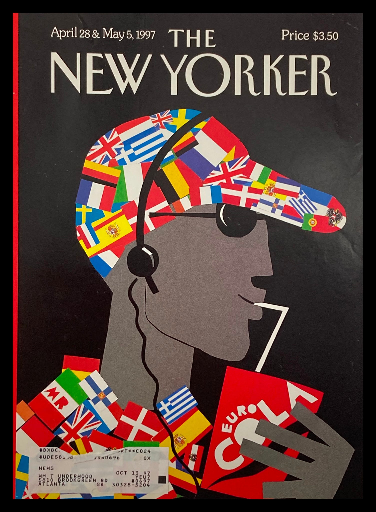 COVER ONLY The New Yorker April 28 1997 Eurocentric by Michael Roberts