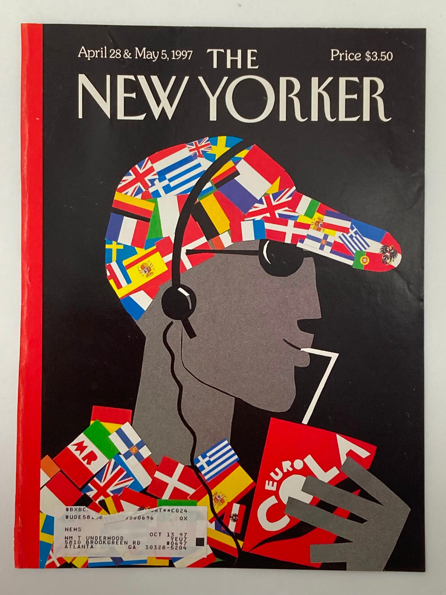 COVER ONLY The New Yorker April 28 1997 Eurocentric by Michael Roberts