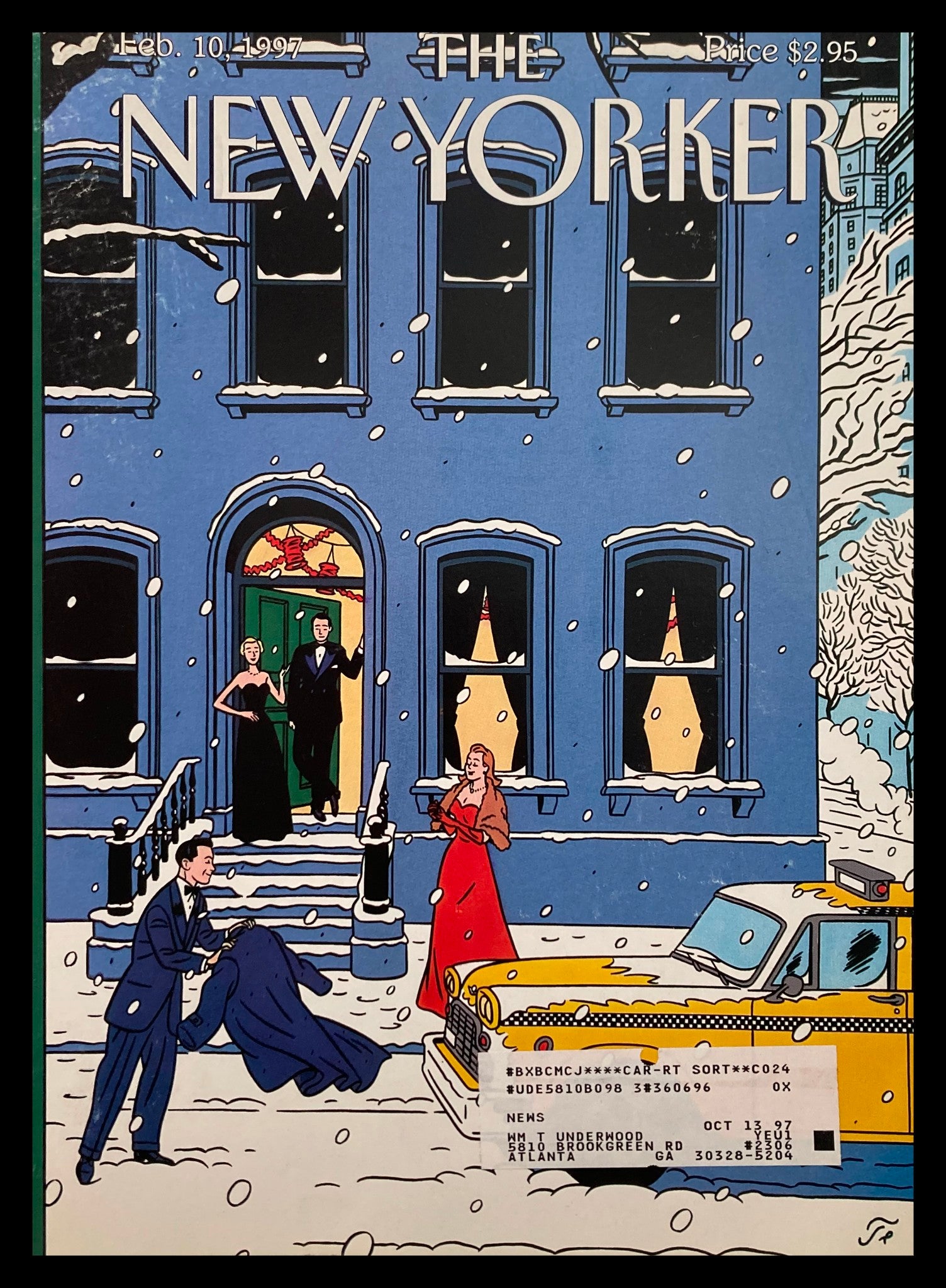 COVER ONLY The New Yorker February 10 1997 Ole by Floch