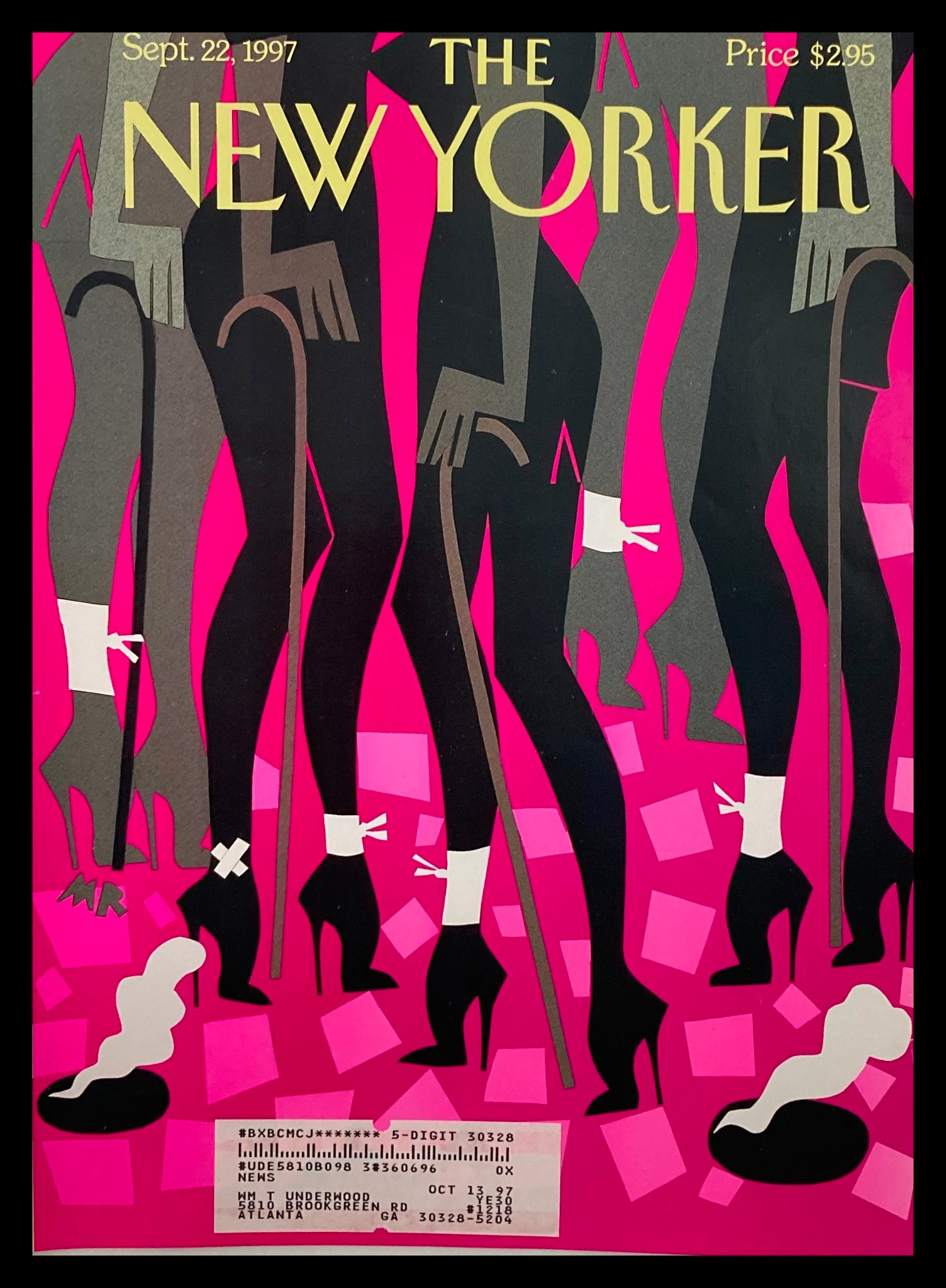 COVER ONLY The New Yorker September 22 1997 Head Over Heels by Michael Roberts