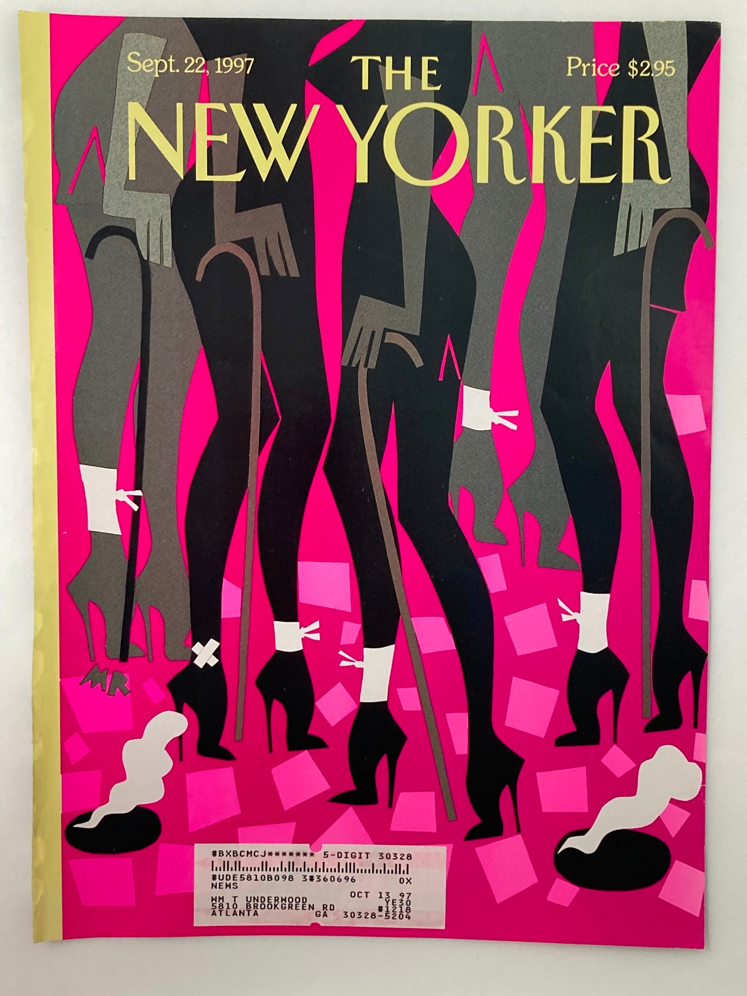 COVER ONLY The New Yorker September 22 1997 Head Over Heels by Michael Roberts