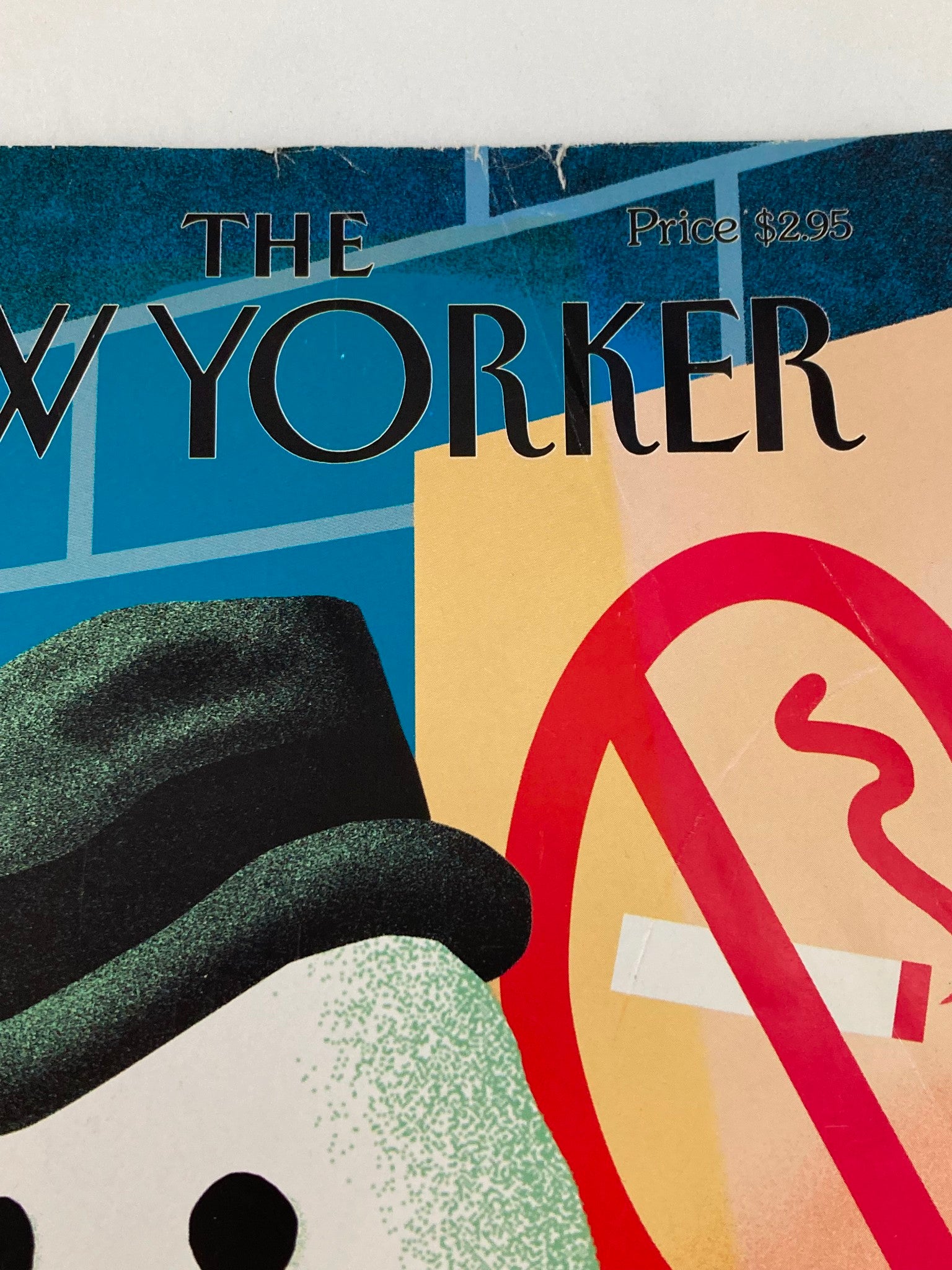 COVER ONLY The New Yorker January 15 1996 Snow Smoking by Art Spiegelman