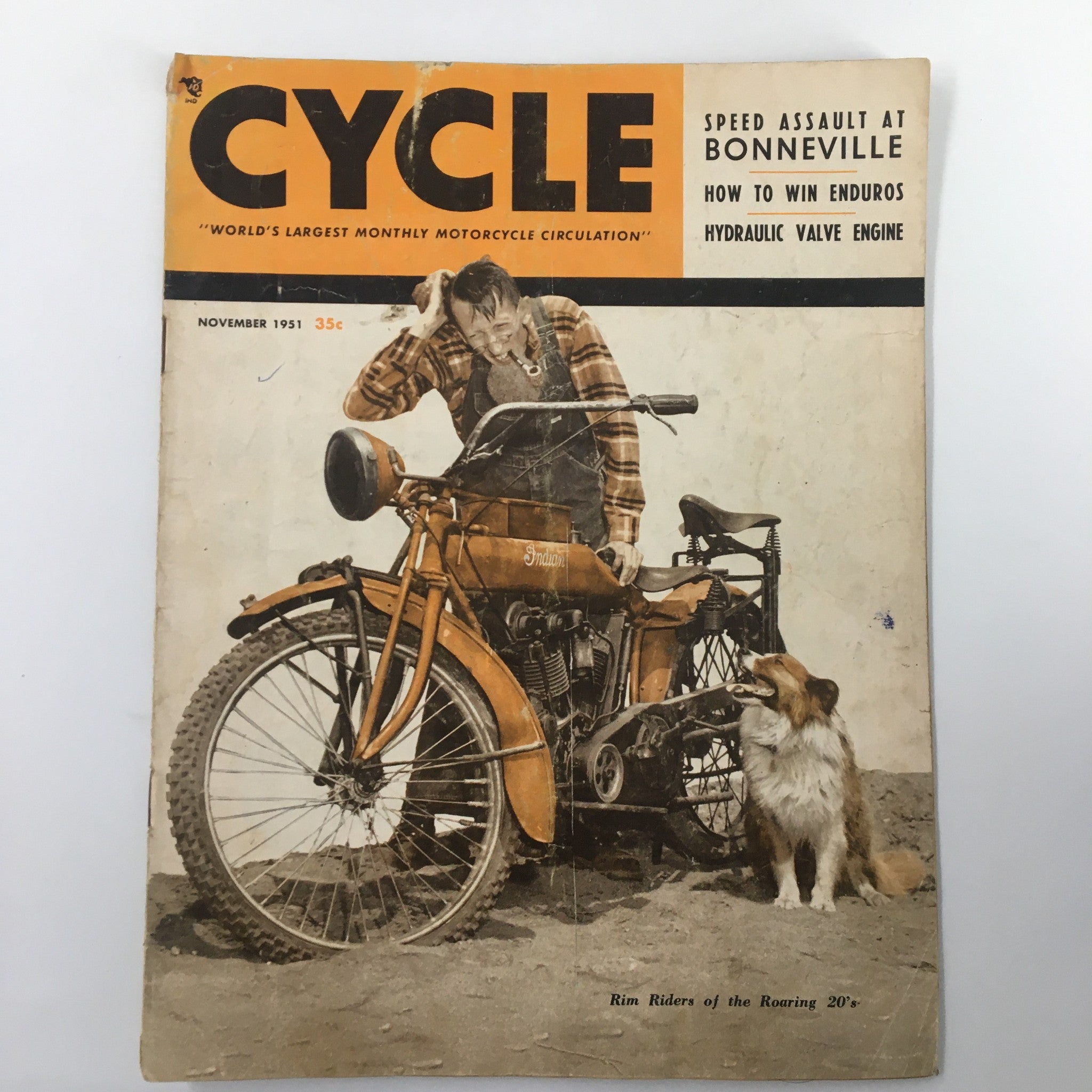 VTG Cycle Magazine November 1951 Bob Schumann Rim Riders of the Roaring No Label