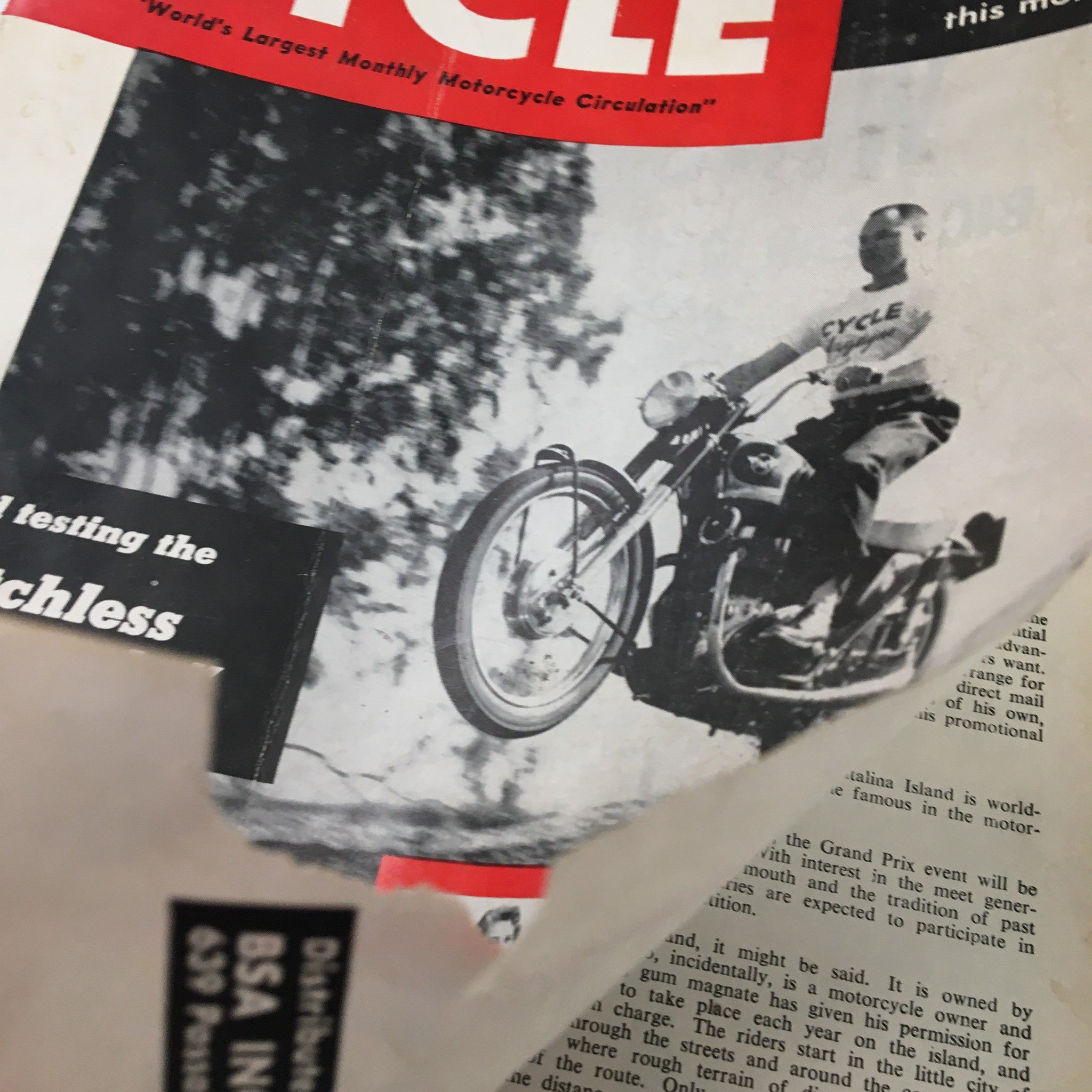 VTG Cycle Magazine April 1955 Technical Aspects of Carburetion No Label