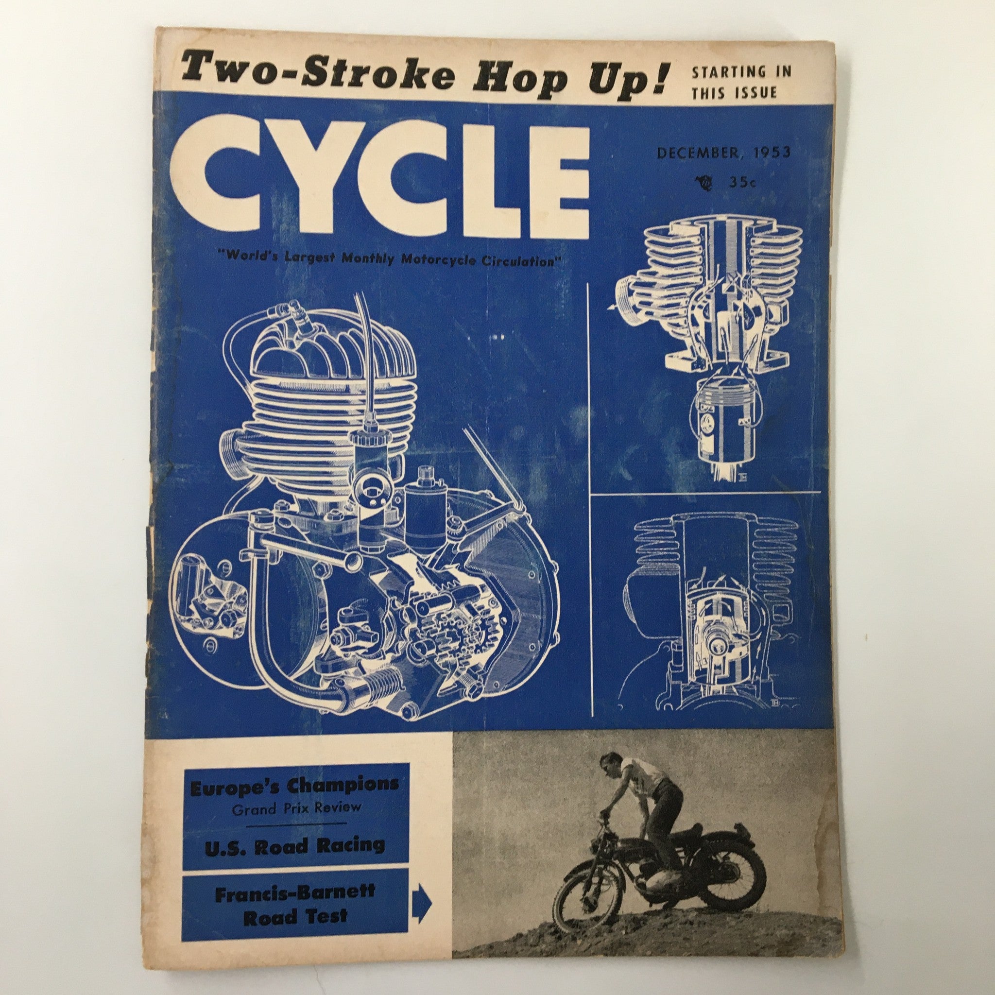 VTG Cycle Magazine December 1953 Francis-Barnett Road Test No Label