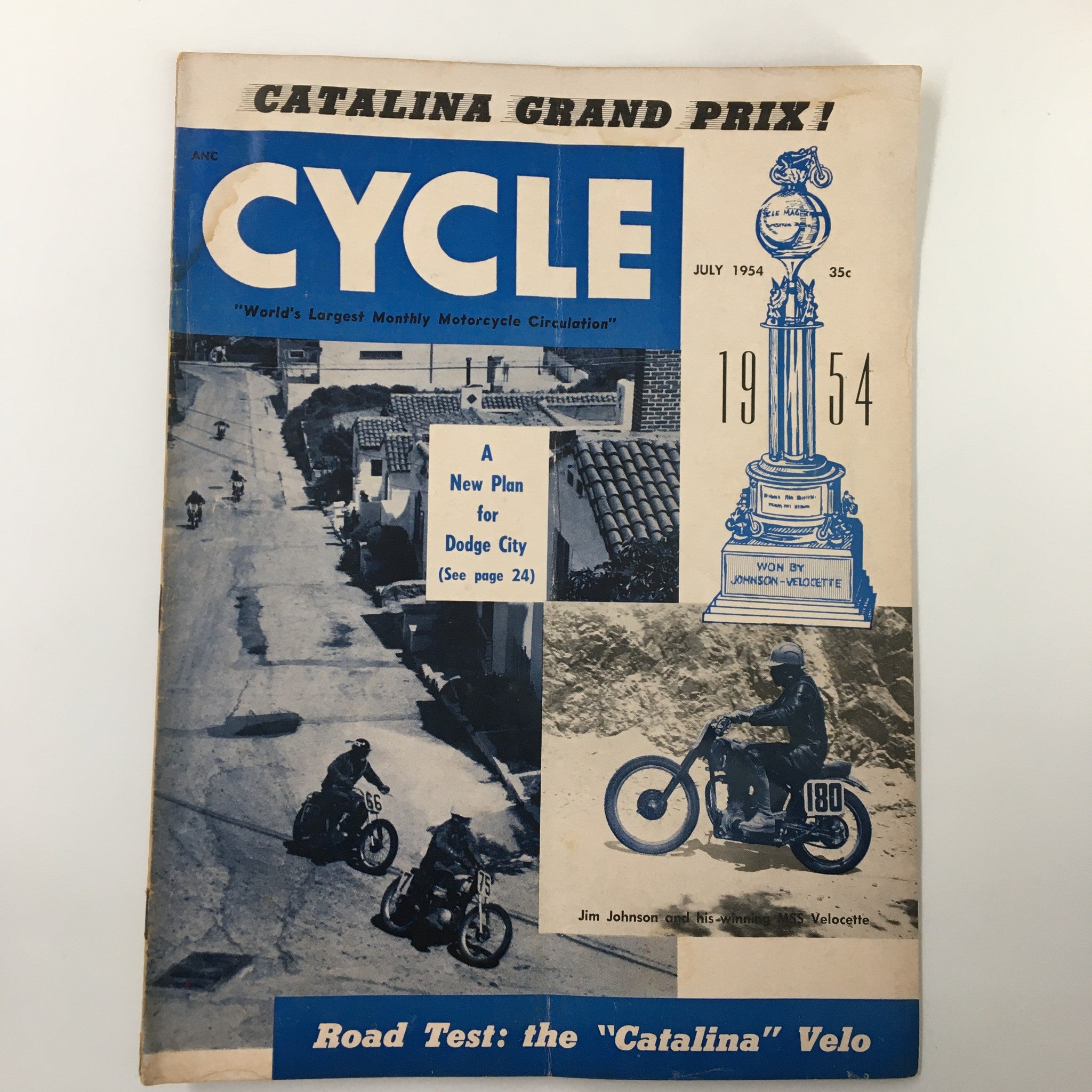 VTG Cycle Magazine July 1954 Road Test for The 'Catalina' Velo No Label