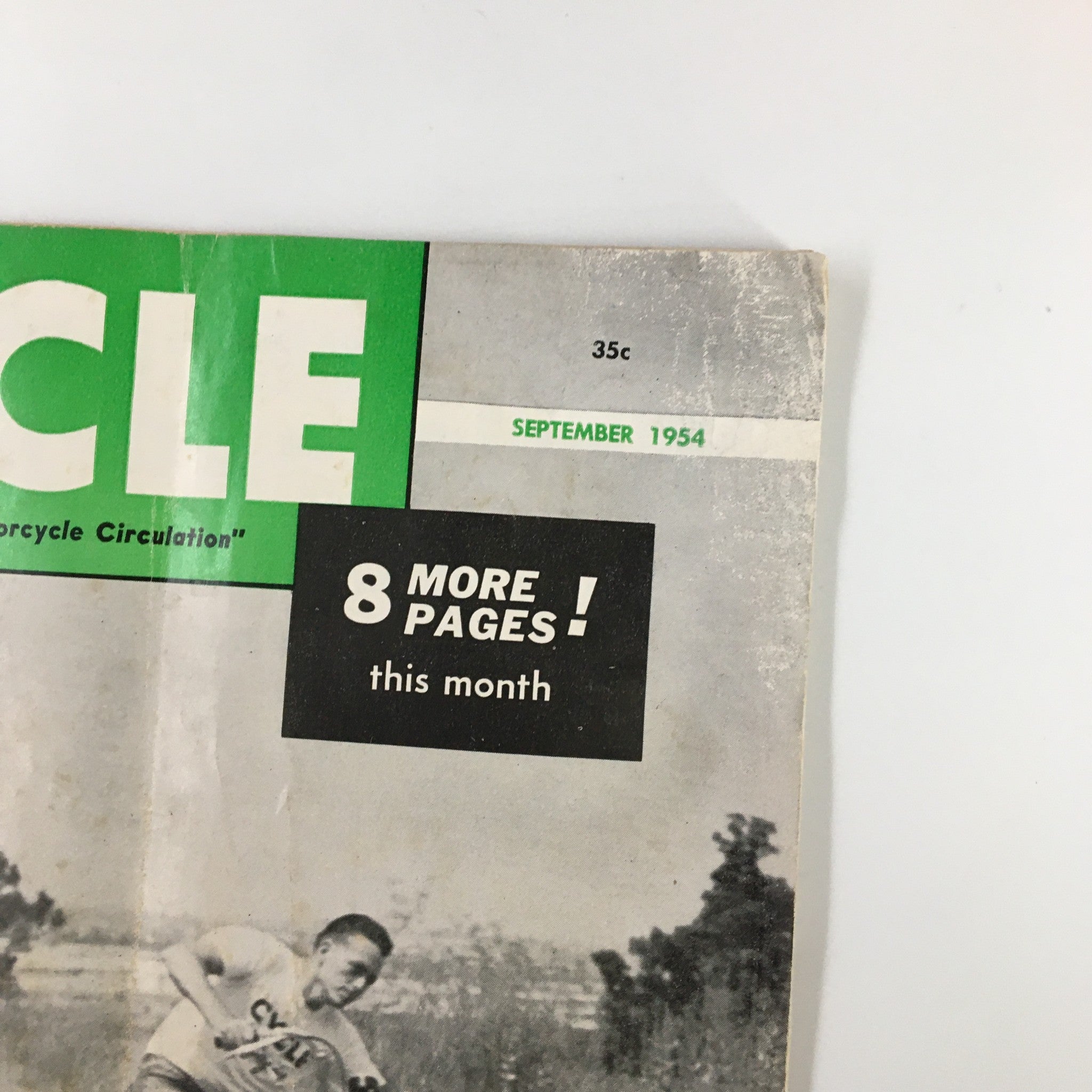 VTG Cycle Magazine September 1954 Dodge City Race and Rally Results No Label