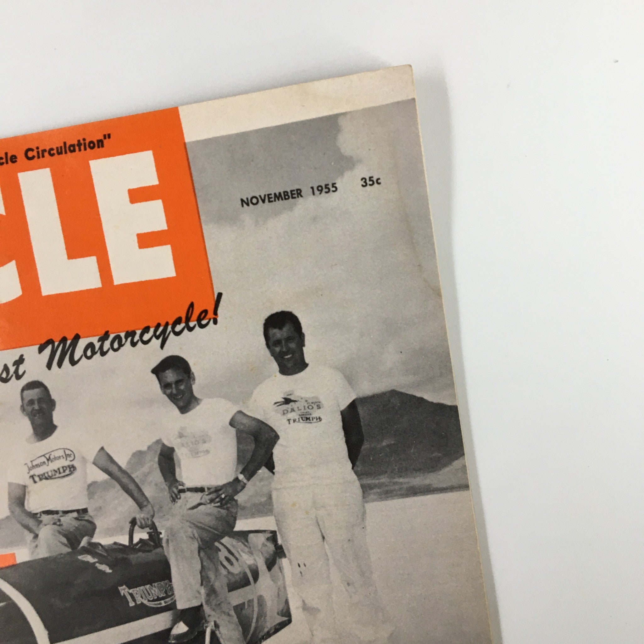 VTG Cycle Magazine November 1955 Johnny Allen Record-Breaking Triumphs No Label