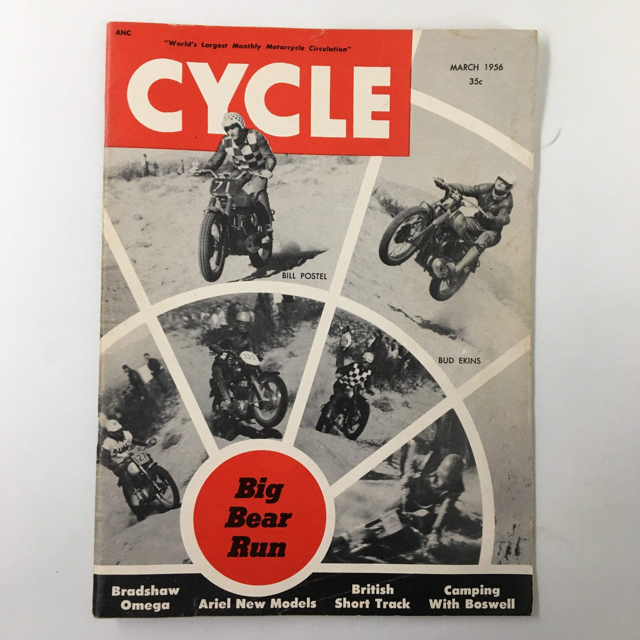 VTG Cycle Magazine March 1956 Revolutionary New Bradshaw Engine No Label