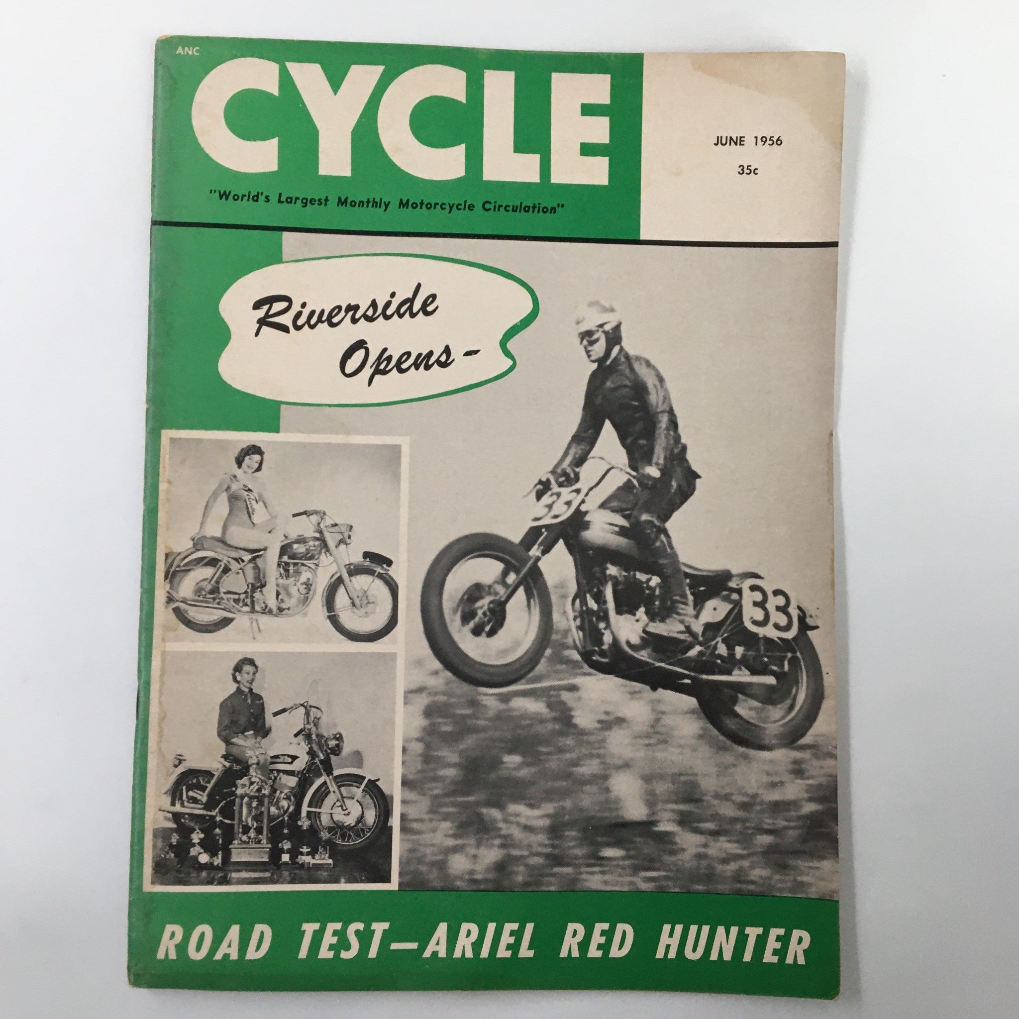 VTG Cycle Magazine June 1956 Road Test The Ariel Red Hunter No Label