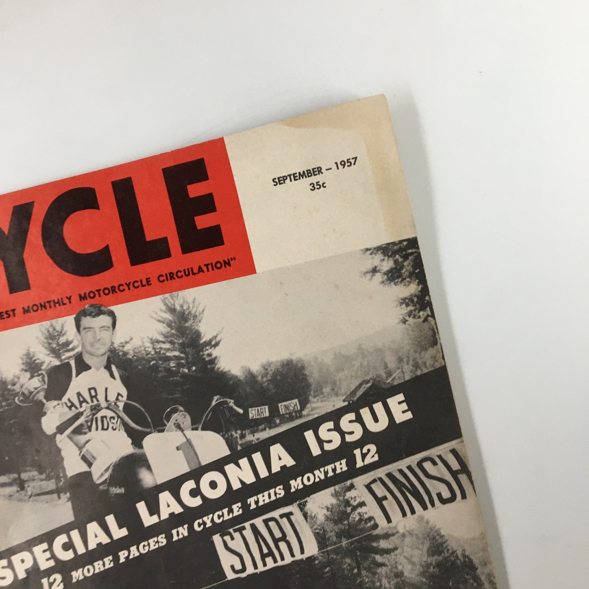 VTG Cycle Magazine September 1957 Clymer's Laconia Highlights No Label