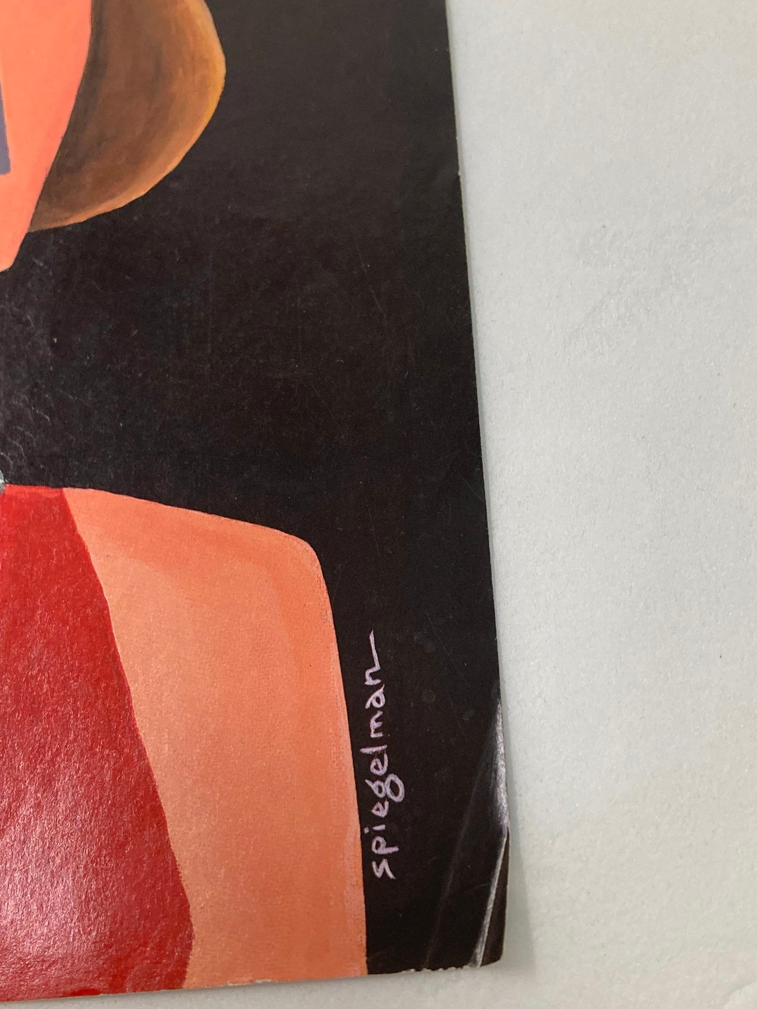 Close-up view of The New Yorker cover from August 24, 1998, titled 'Private Lives' by Art Spiegelman, highlighting the artist's signature and the woman's stylized features.