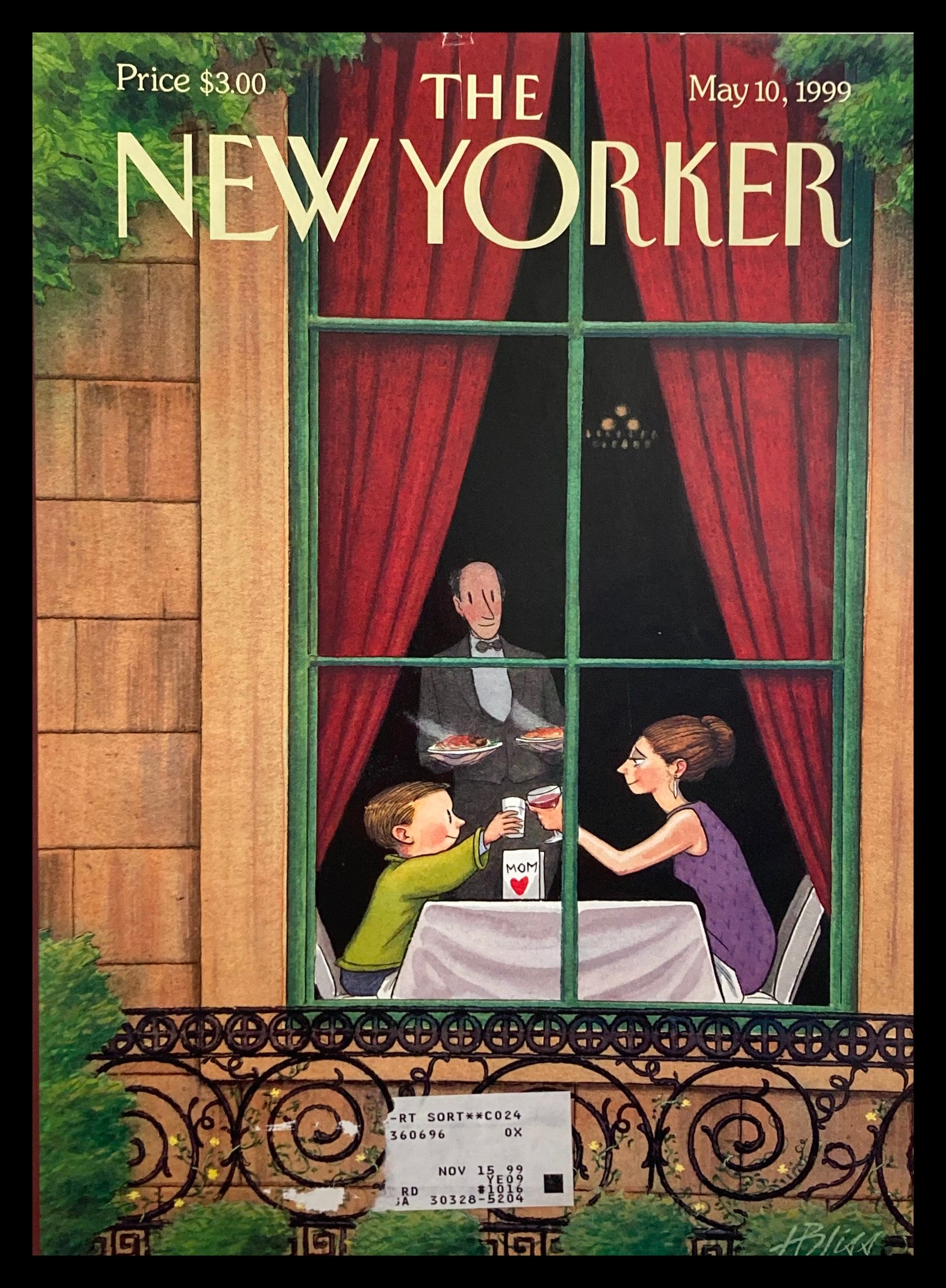 COVER ONLY The New Yorker May 10 1999 Here's To You Mom by Harry Bliss