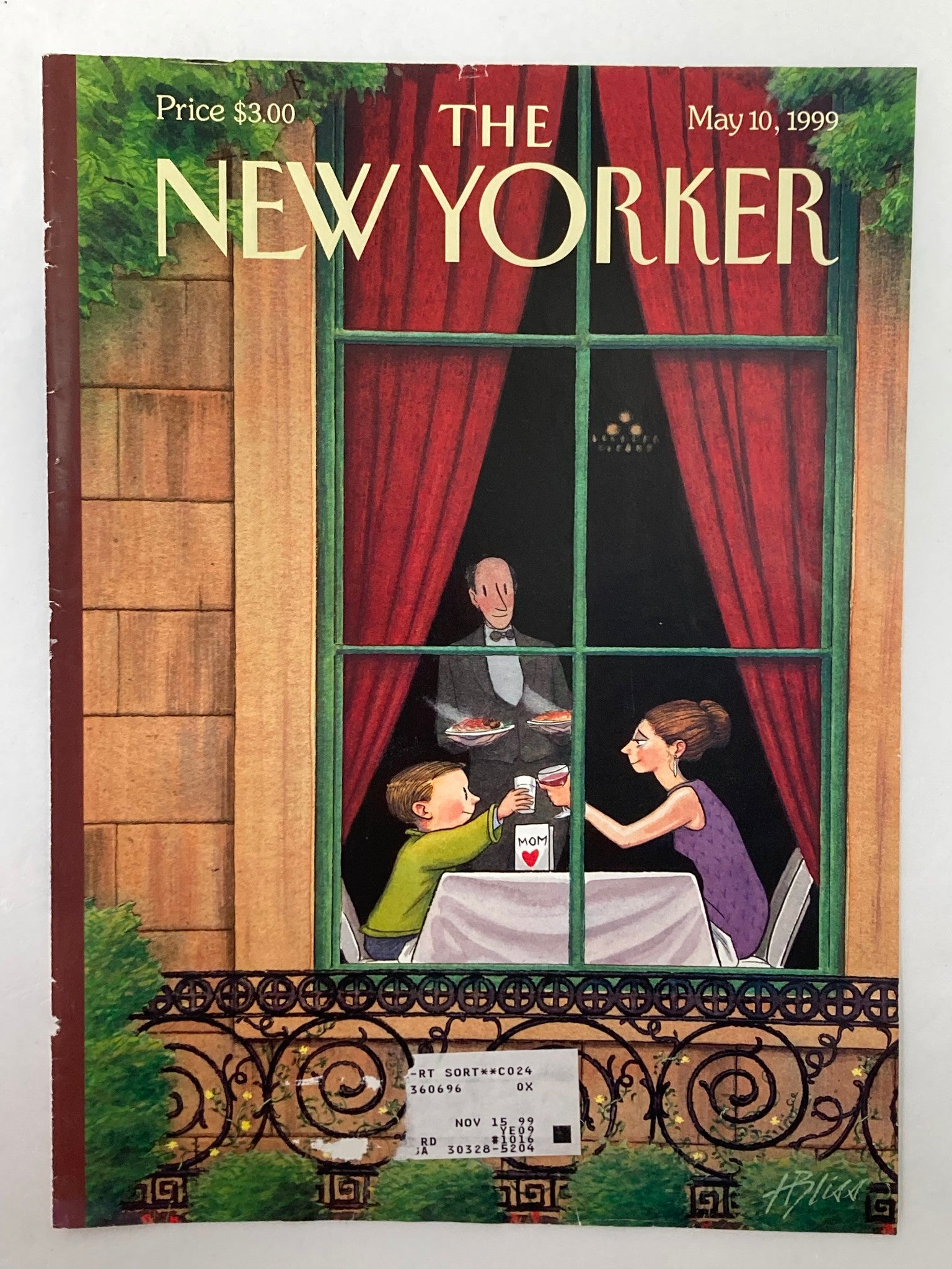 COVER ONLY The New Yorker May 10 1999 Here's To You Mom by Harry Bliss