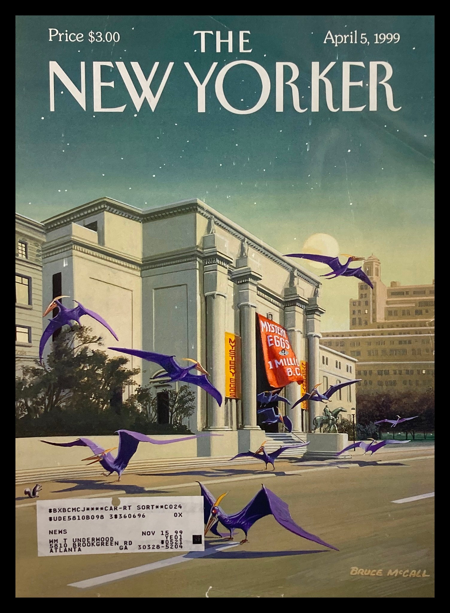 COVER ONLY The New Yorker April 5 1999 Easter Morning by Bruce McCall