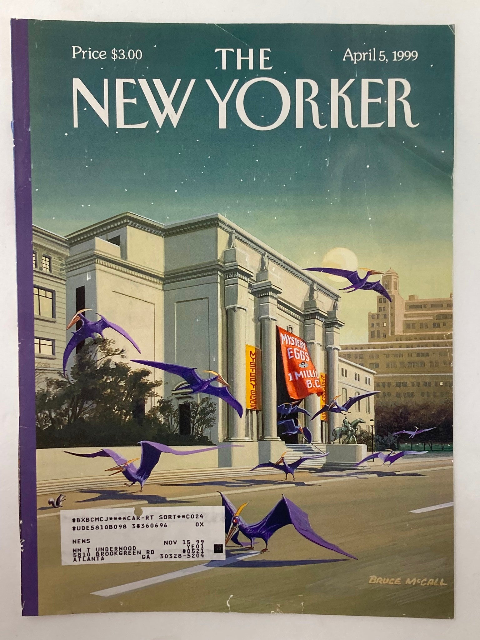 COVER ONLY The New Yorker April 5 1999 Easter Morning by Bruce McCall