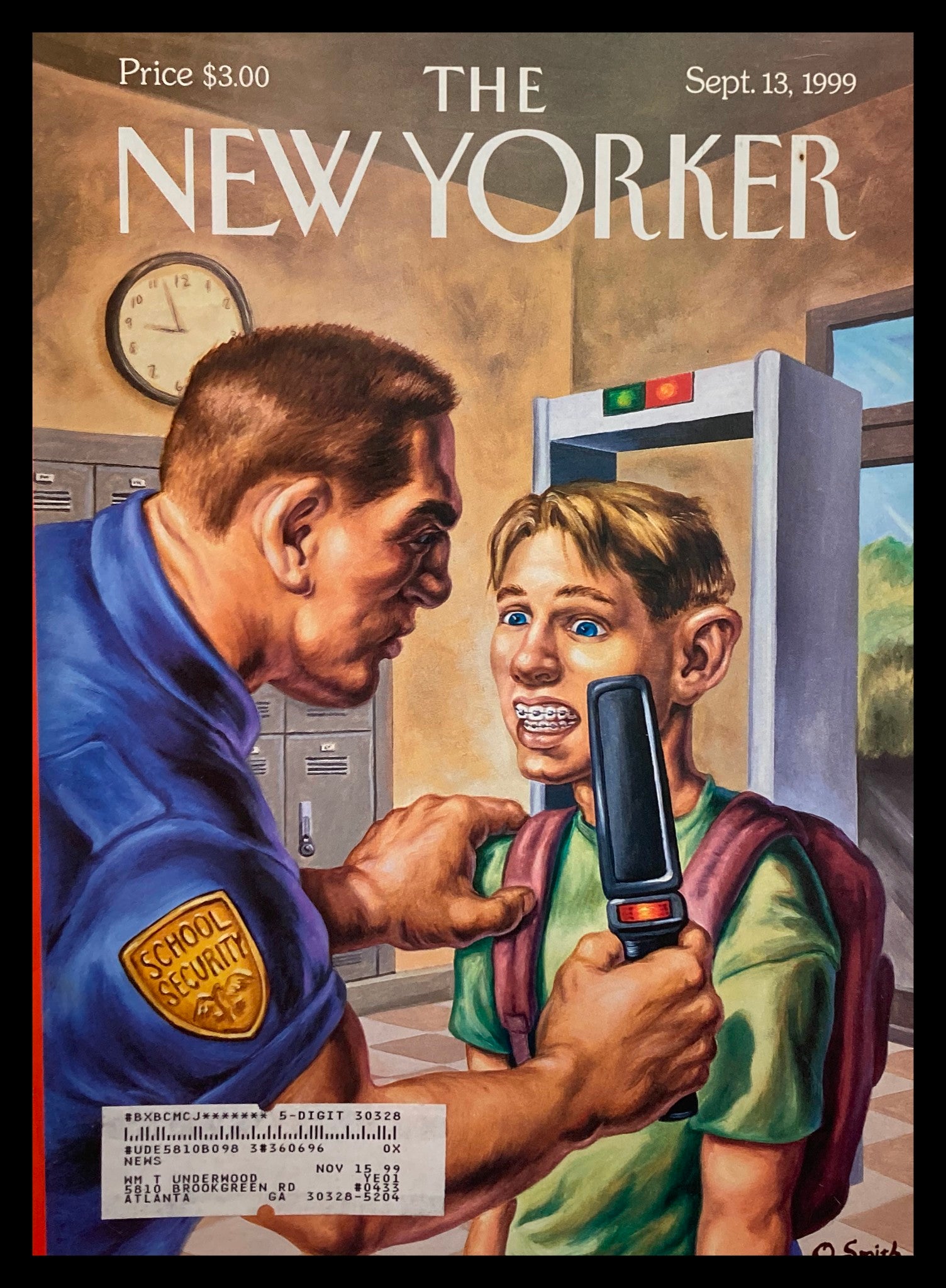 COVER ONLY The New Yorker September 13 1999 Brace Yourself by Owen Smith