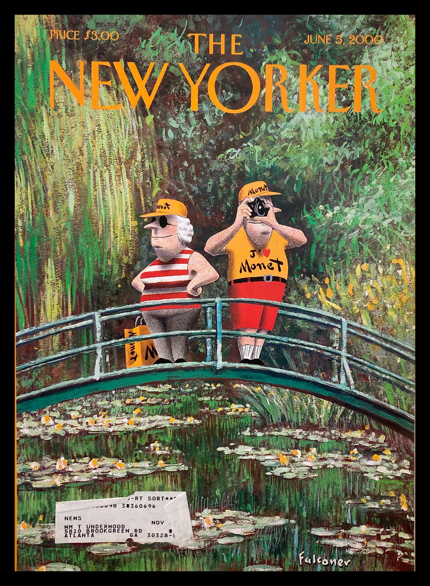 COVER ONLY The New Yorker June 5 2000 The Tourists by Ian Falconer